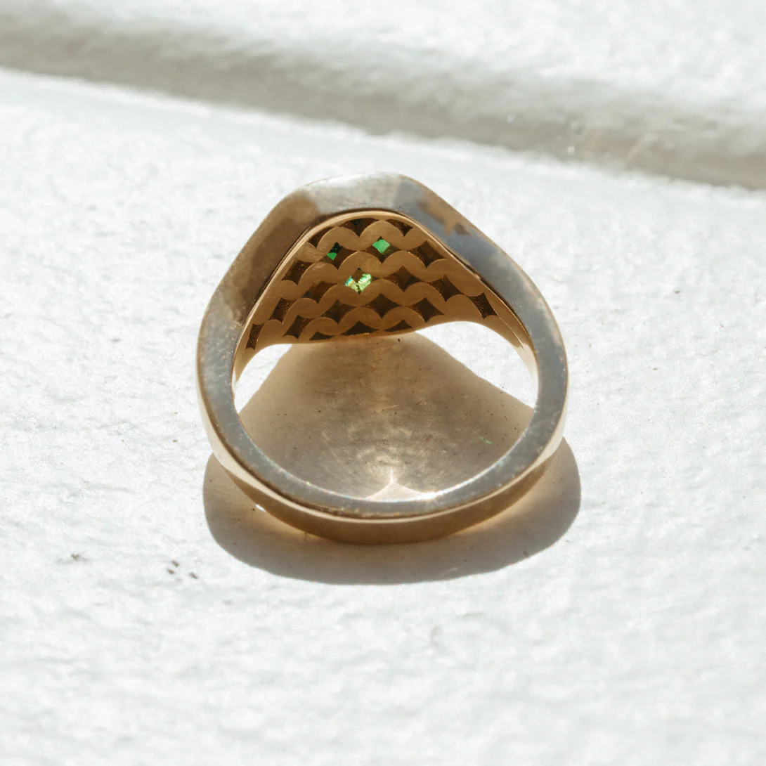 0.67ct Muzo Emerald Ripple Ring - Image 7