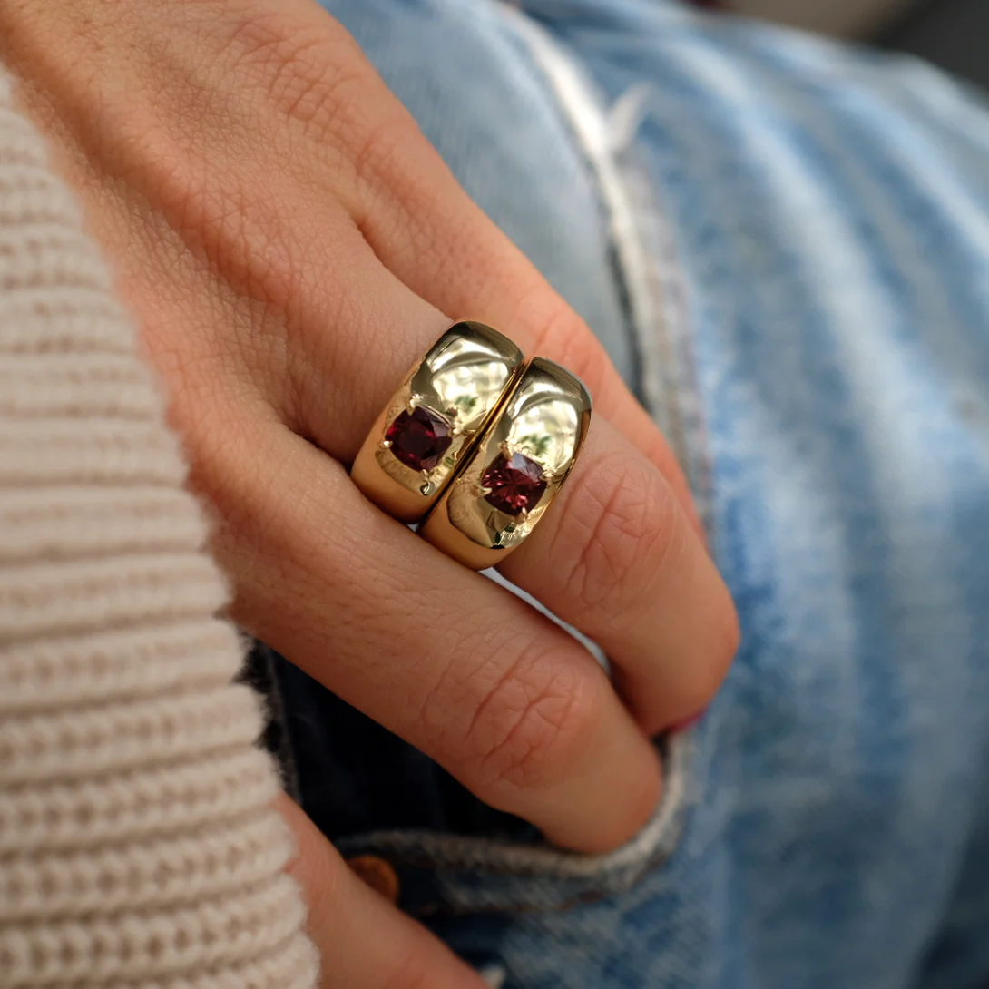 0.70CT PINK TOURMALINE CLOUD RING - Image 4