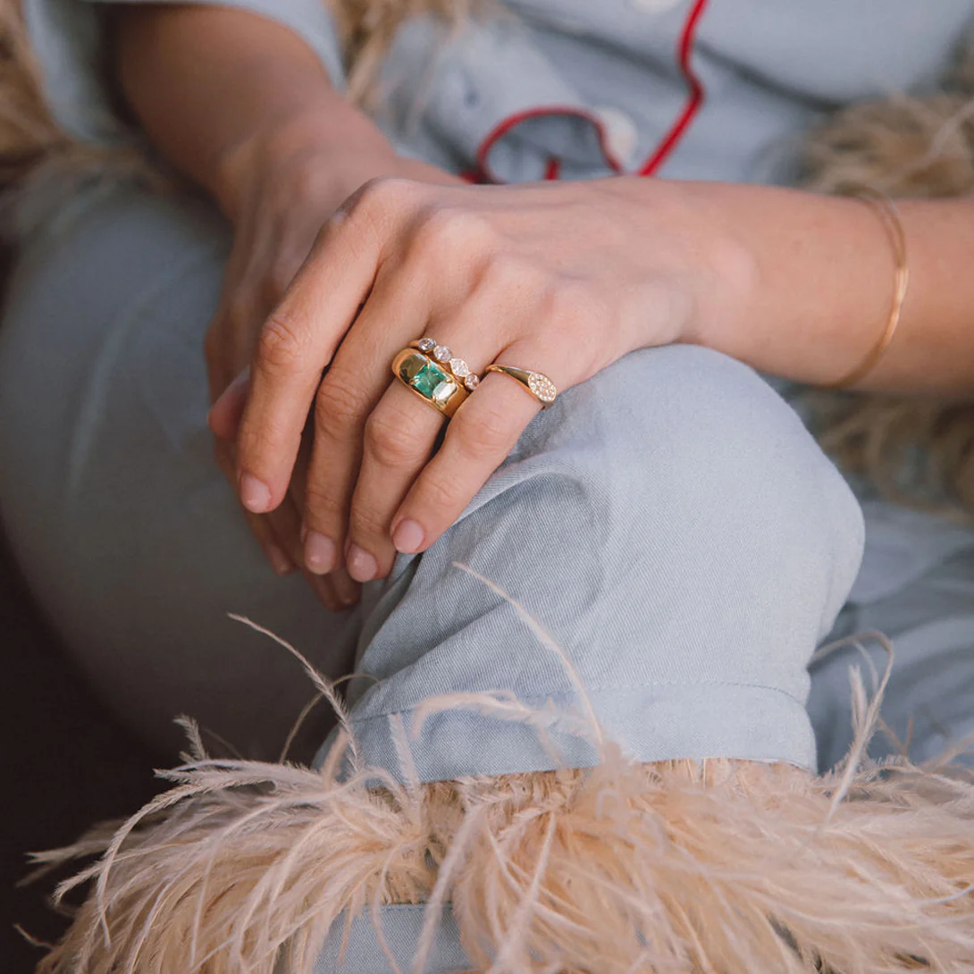 0.89ct Emerald Cloud Ring - Image 3