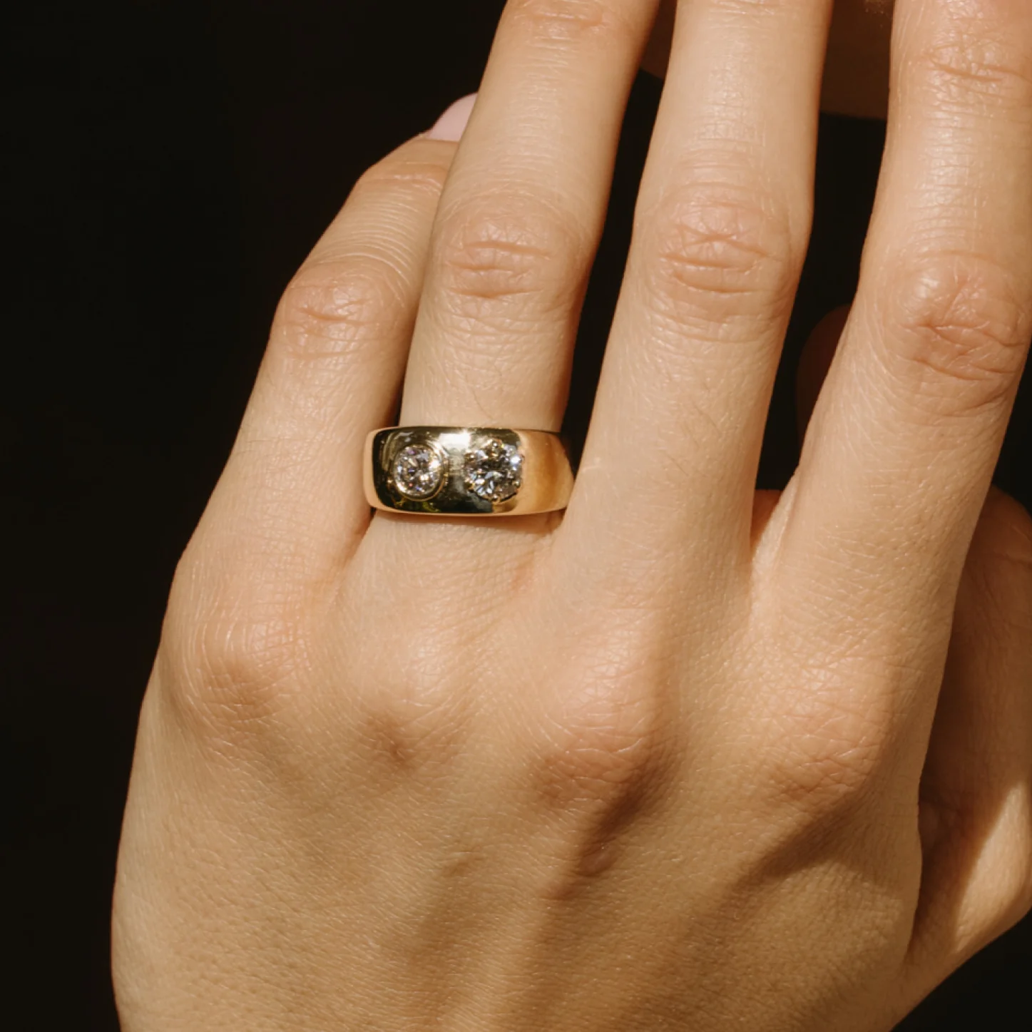 1.09tcw Champagne Diamond Barrett Ring - Image 5