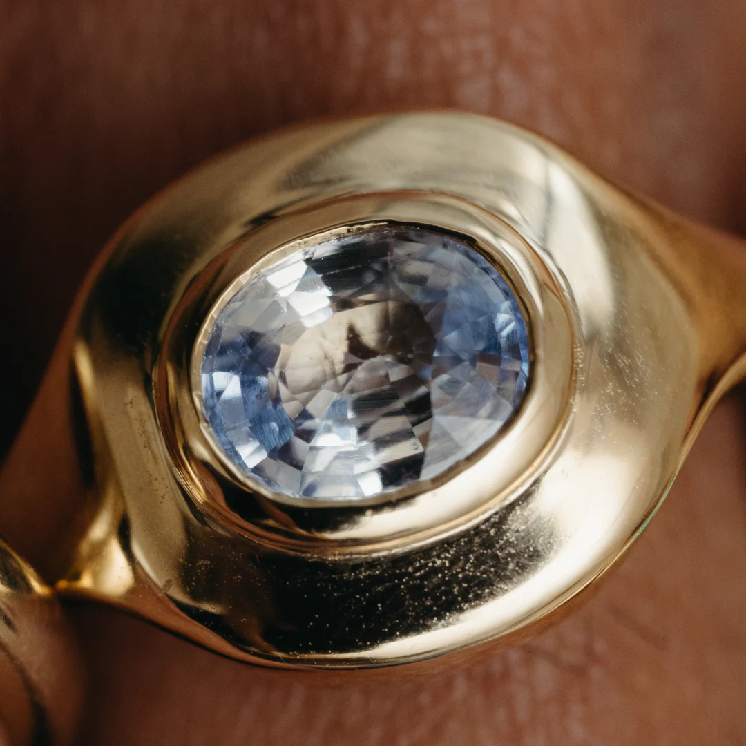 1.17ct Sapphire Ripple Ring - Image 2