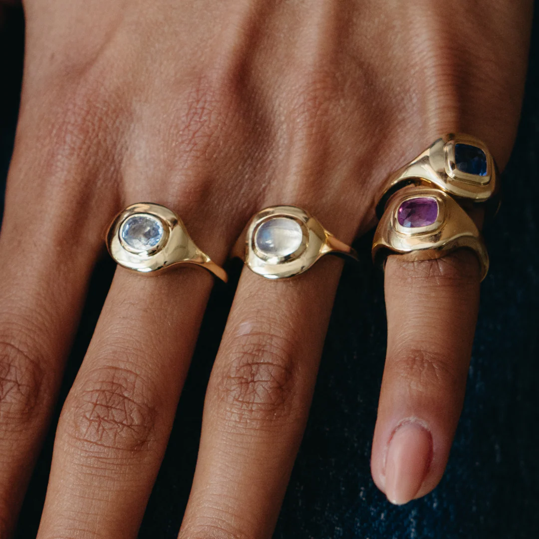 1.17ct Sapphire Ripple Ring - Image 4