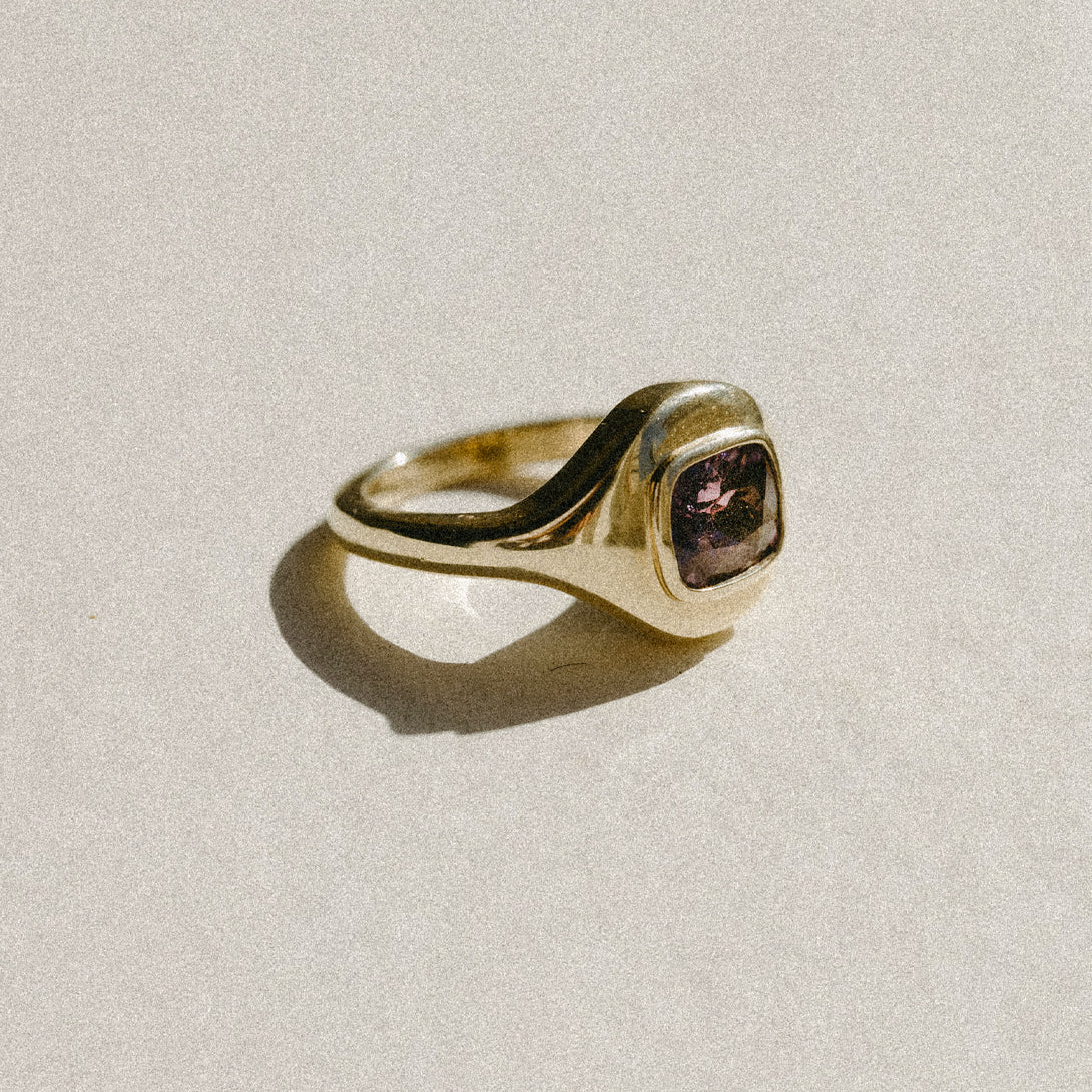 1.18CT SRI LANKA SPINEL RIPPLE RING - Image 5