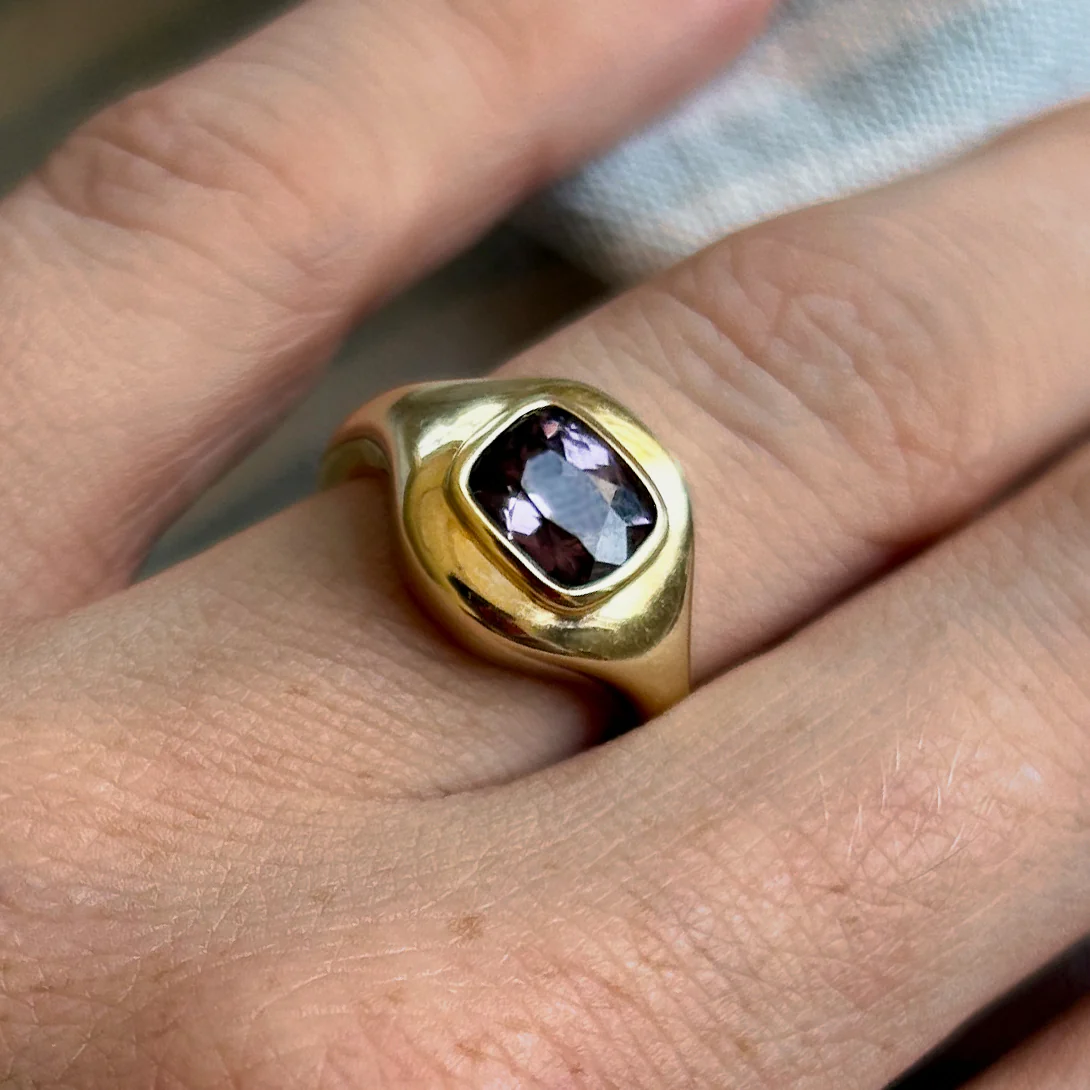 1.18CT SRI LANKA SPINEL RIPPLE RING - Image 6