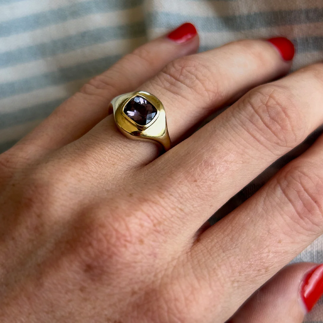 1.18CT SRI LANKA SPINEL RIPPLE RING - Image 7