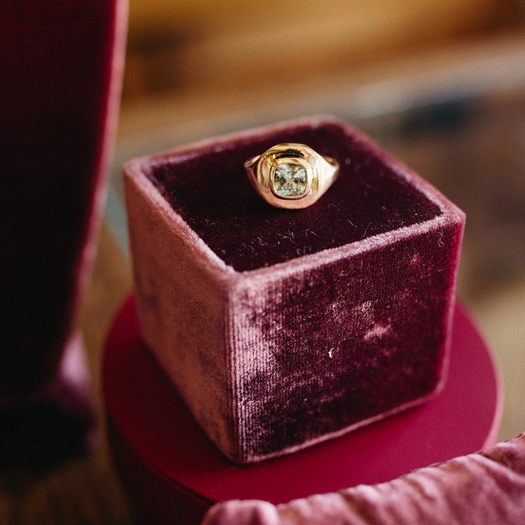 1.26ct Grossular Garnet Ripple Ring - Image 3