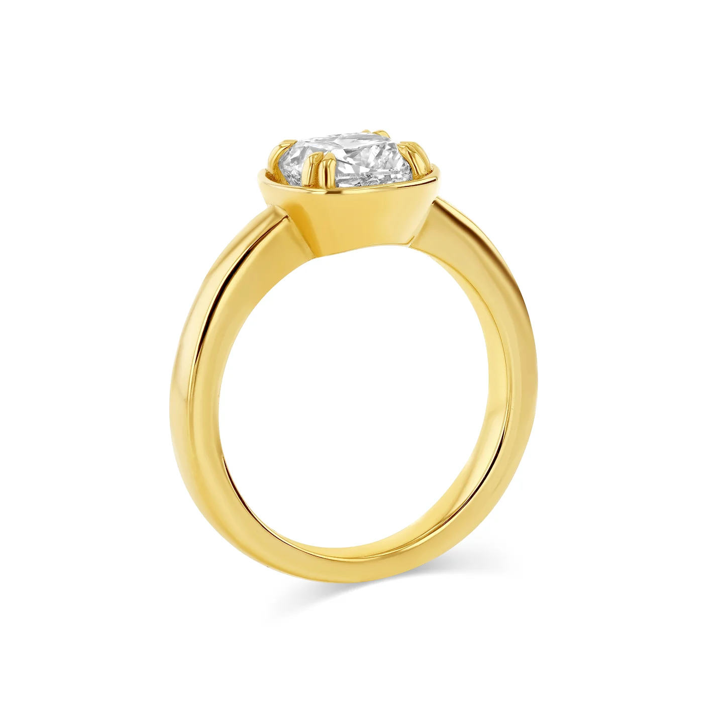 1.51ct Cushion Diamond Basket Ring - Image 3