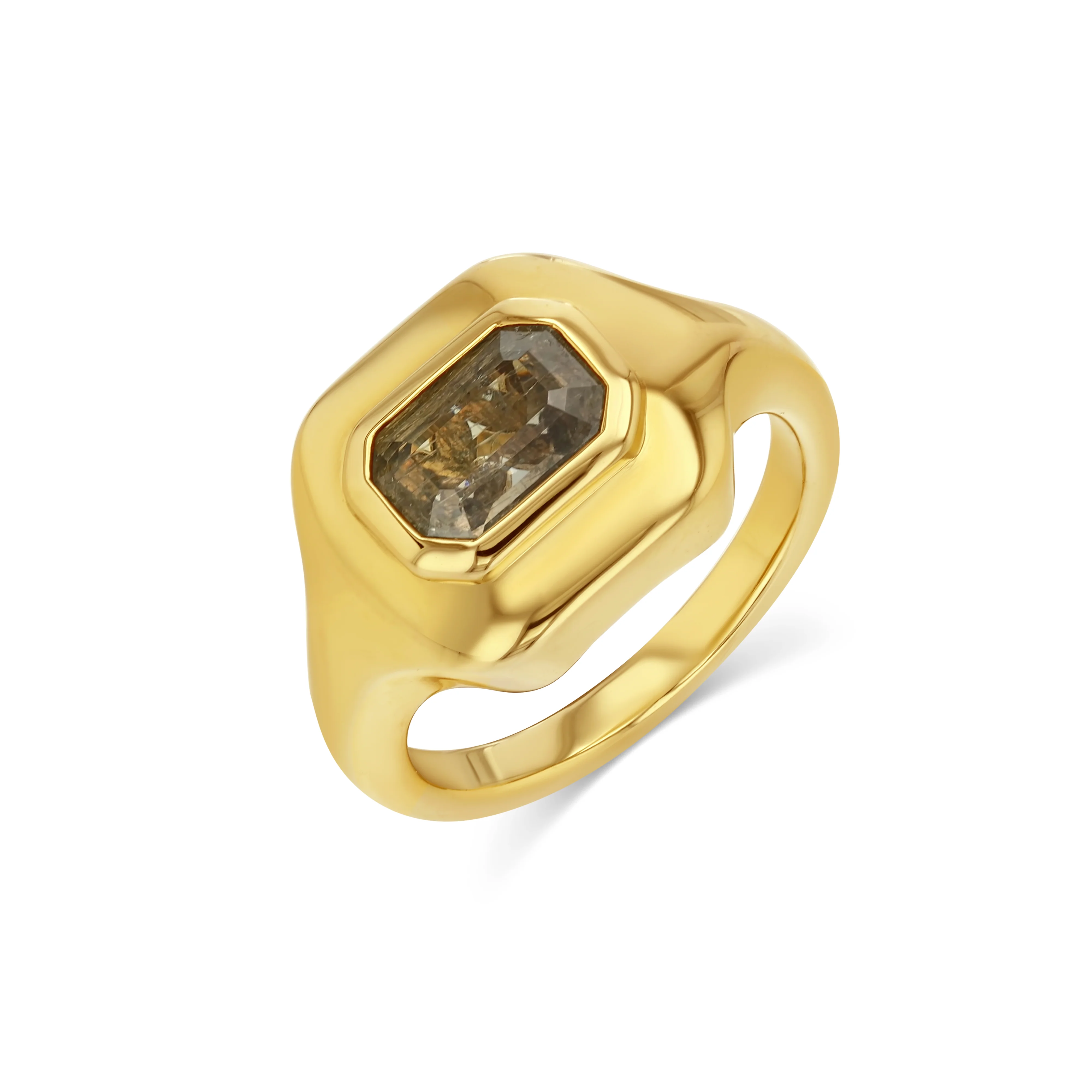 1.75ct Color-Change Sapphire Ripple Ring