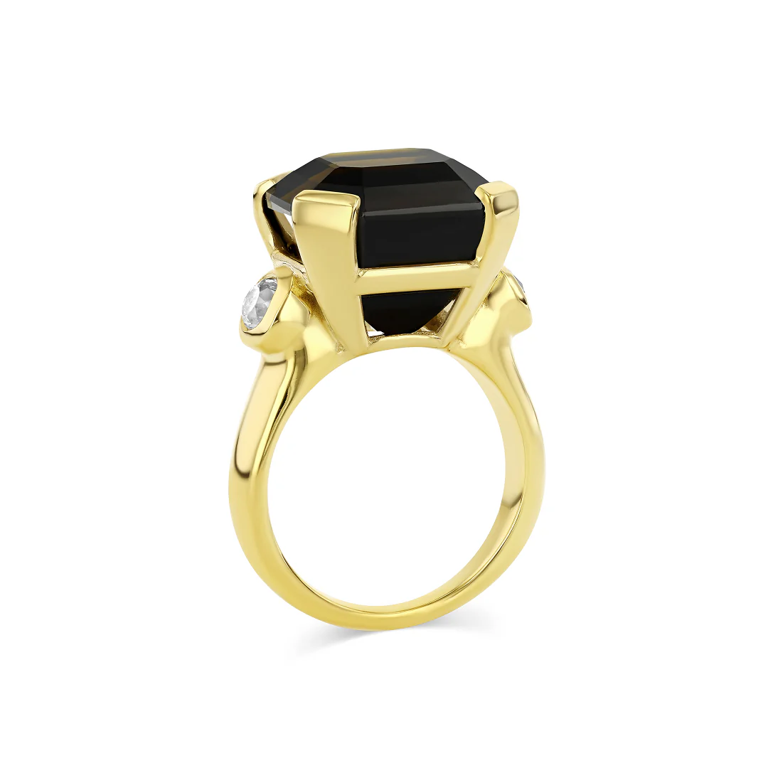 15.86ct Tourmaline & Diamond Three Stone Ring - Image 3