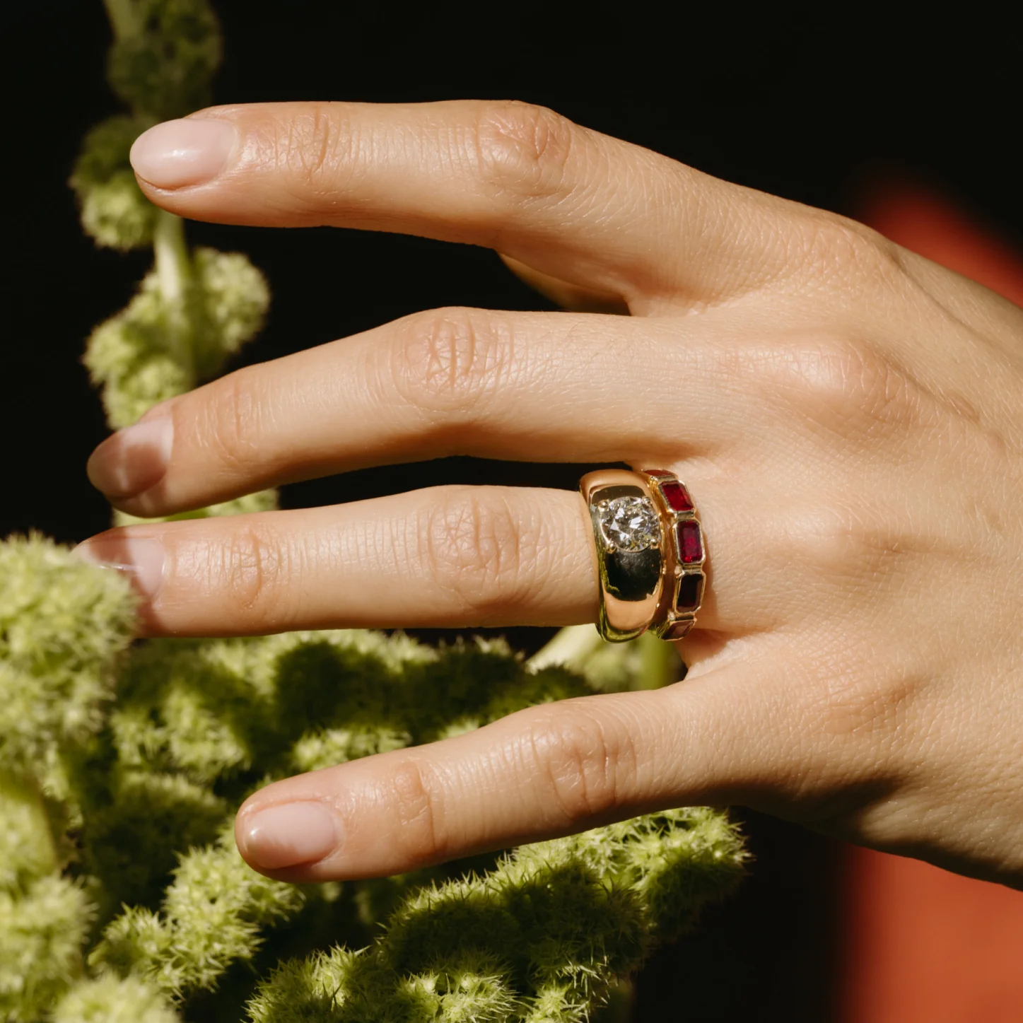 1.01ct Round Diamond Cloud Ring - Image 5