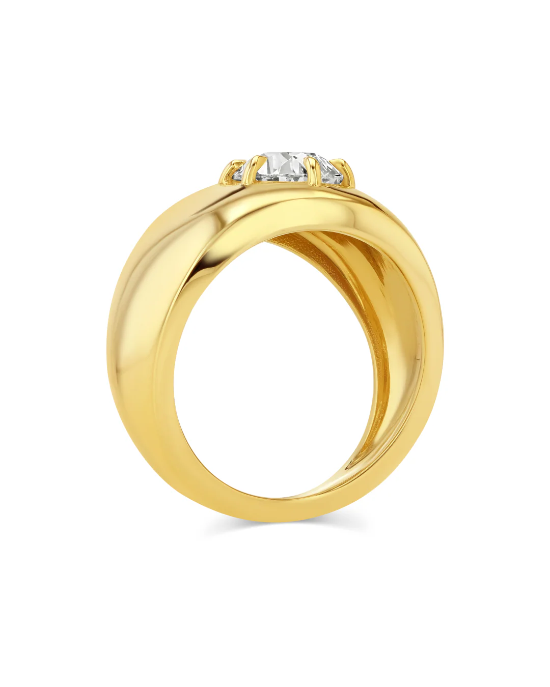 2.35ct Old Mine Cut Pear Lab Diamond Cloud Ring - Image 3