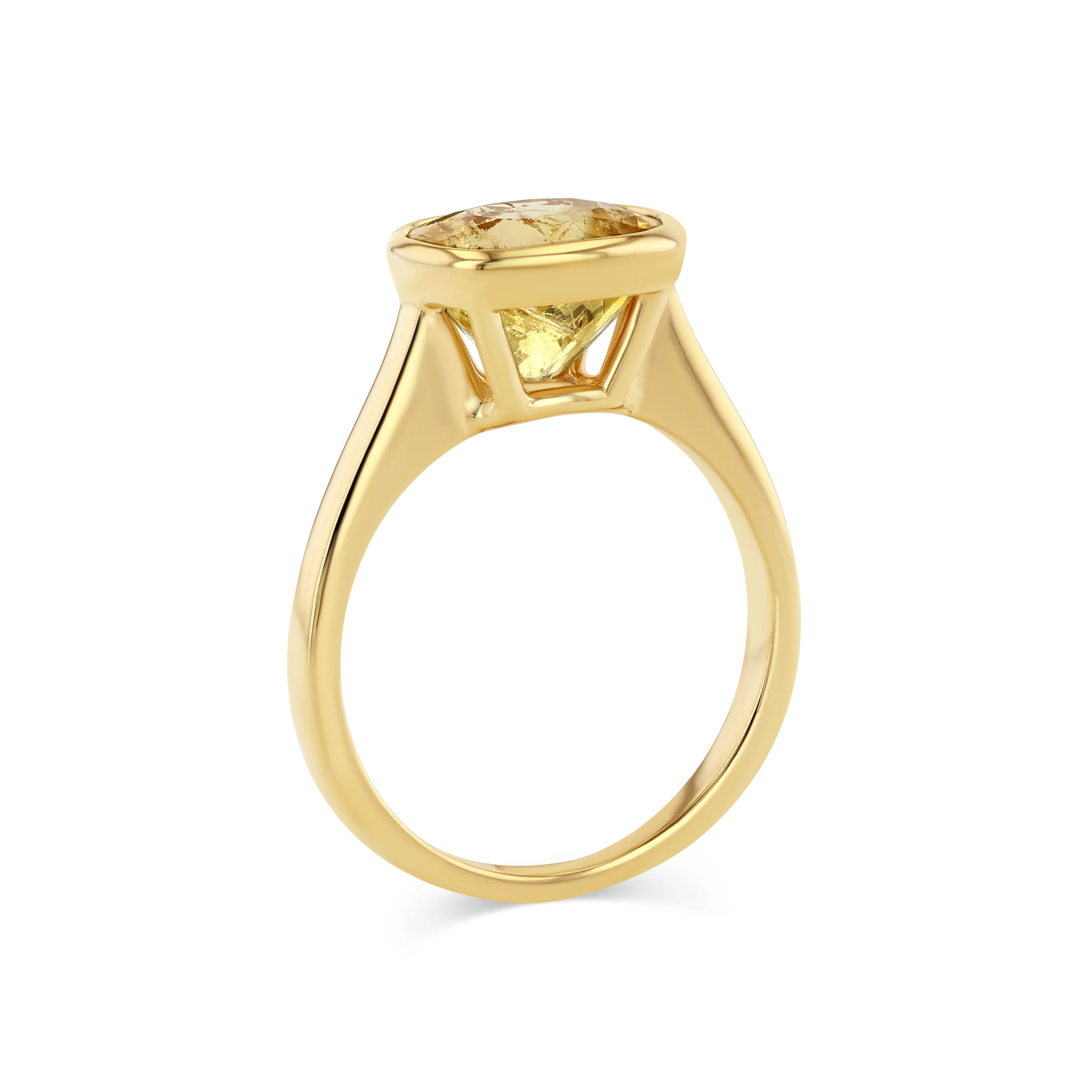 2.90CT IMPERIAL TOPAZ BEZEL RING - Image 2