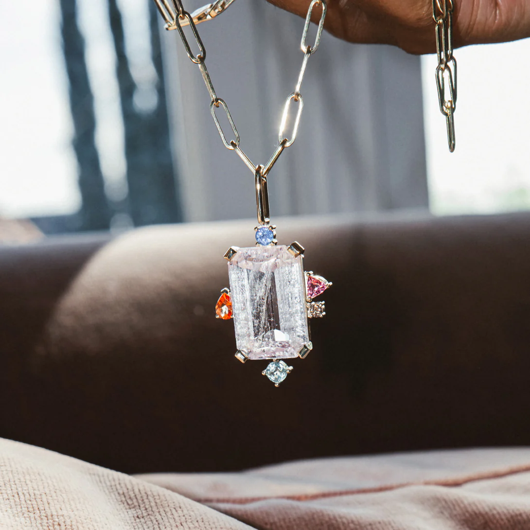 20.75CT KUNZITE MONTAGE CHARM - Image 3
