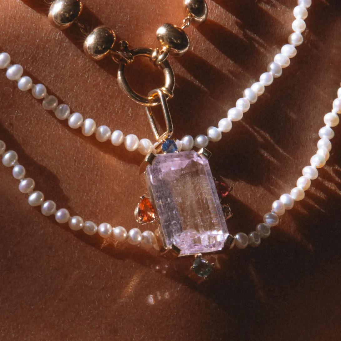 20.75CT KUNZITE MONTAGE CHARM - Image 5