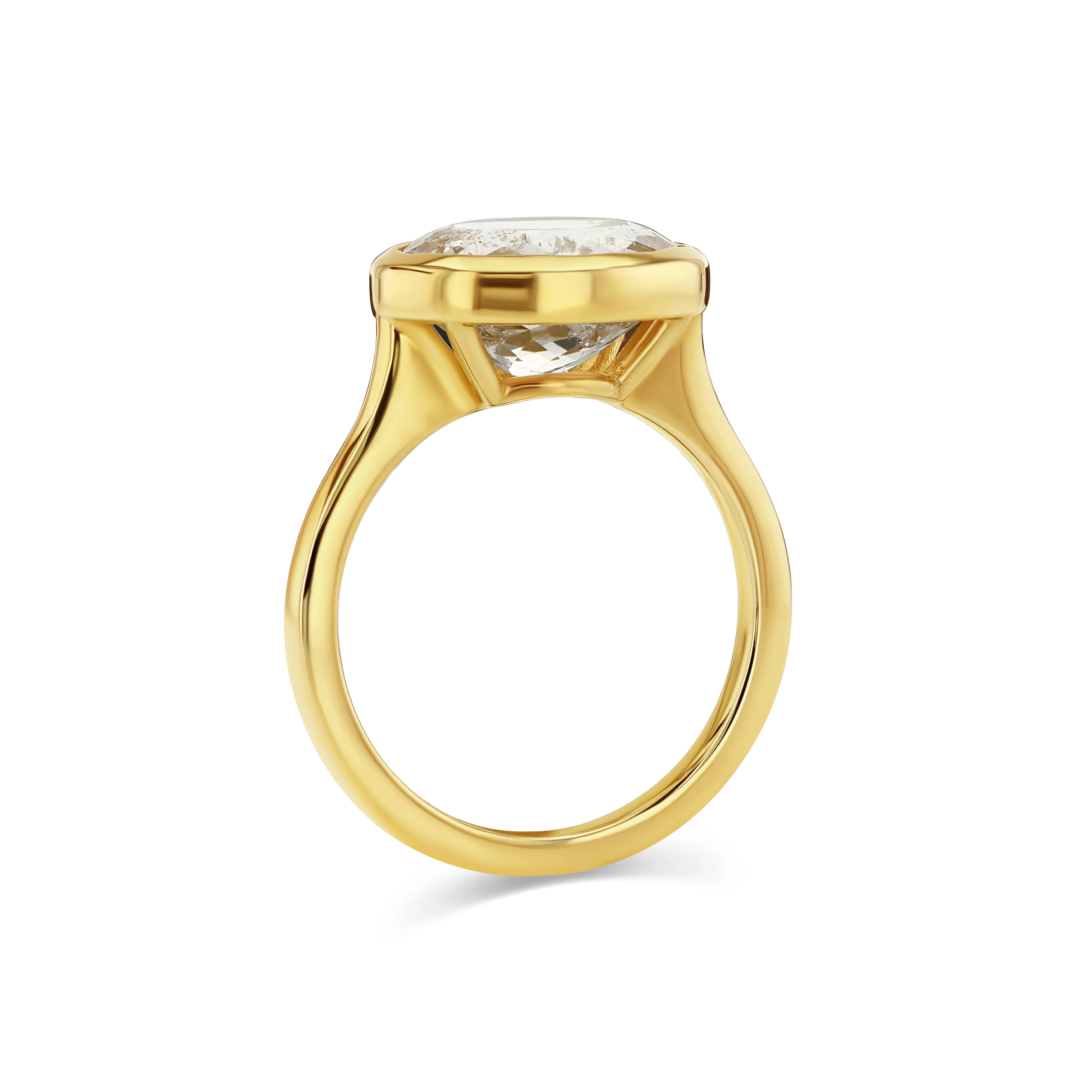 3.77ct Pink Beryl Bezel Ring - Image 3