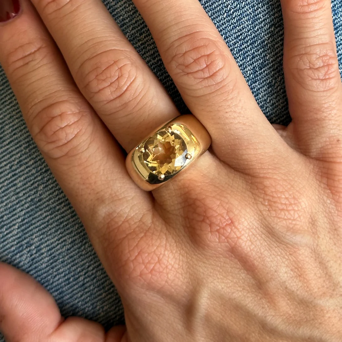 3.96ct Citrine Cloud Ring - Image 2