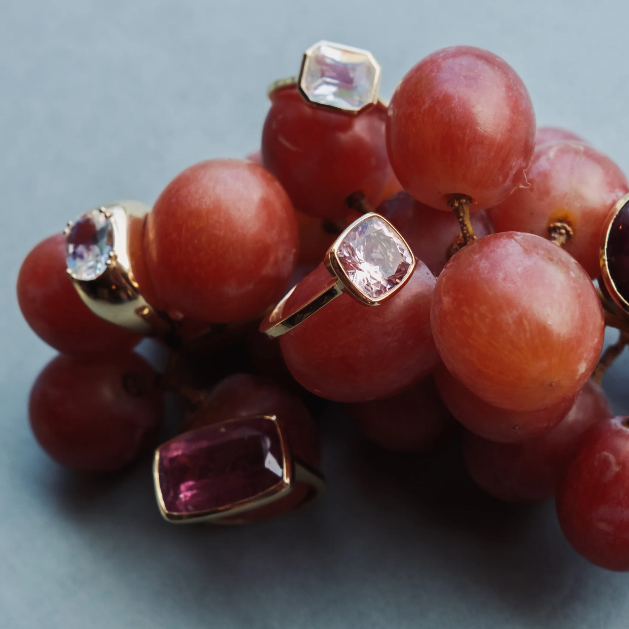 4.26ct Light Pink Tourmaline Cushion Bezel Ring - Image 6