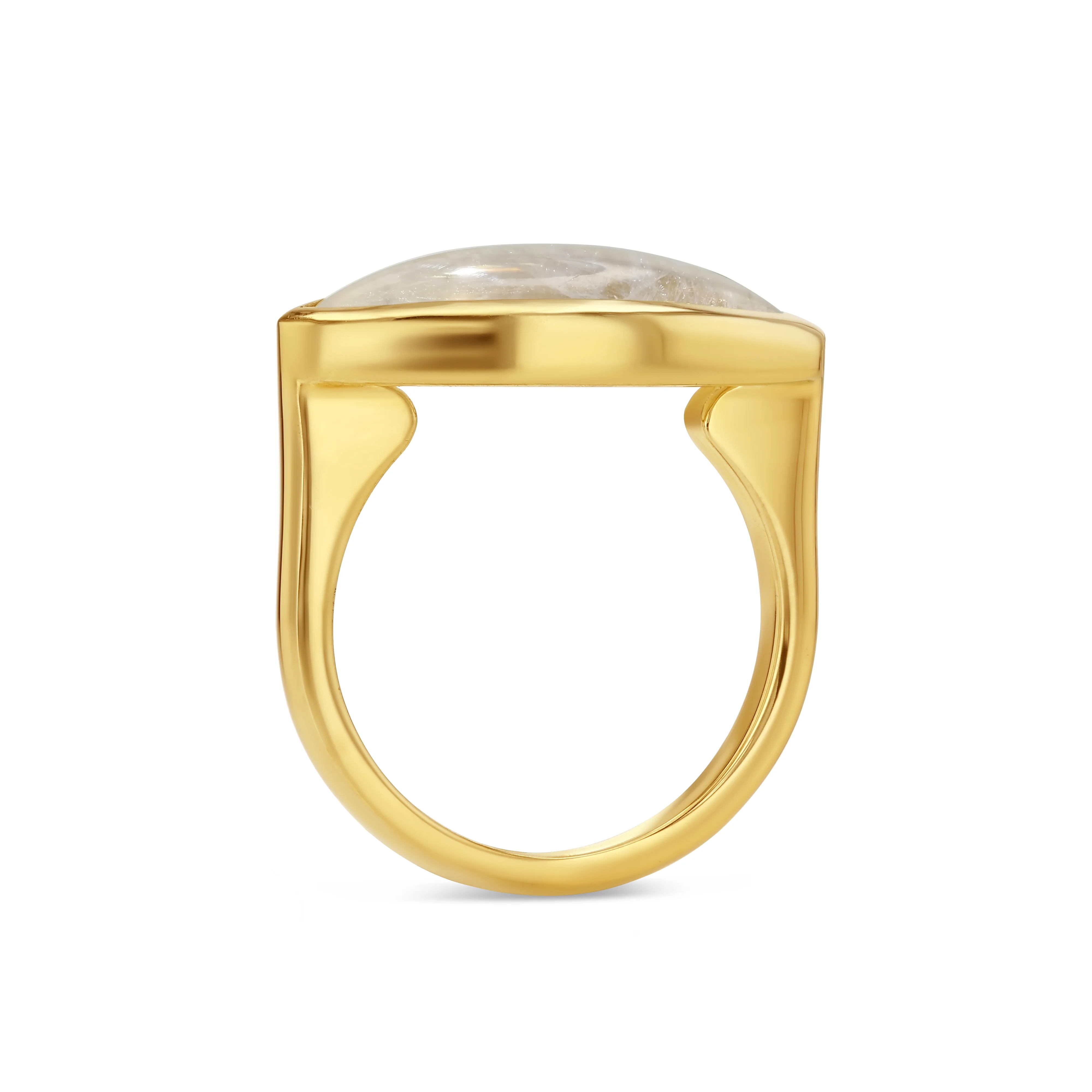 4.87ct Marquise Moonstone Bezel Ring - Image 3