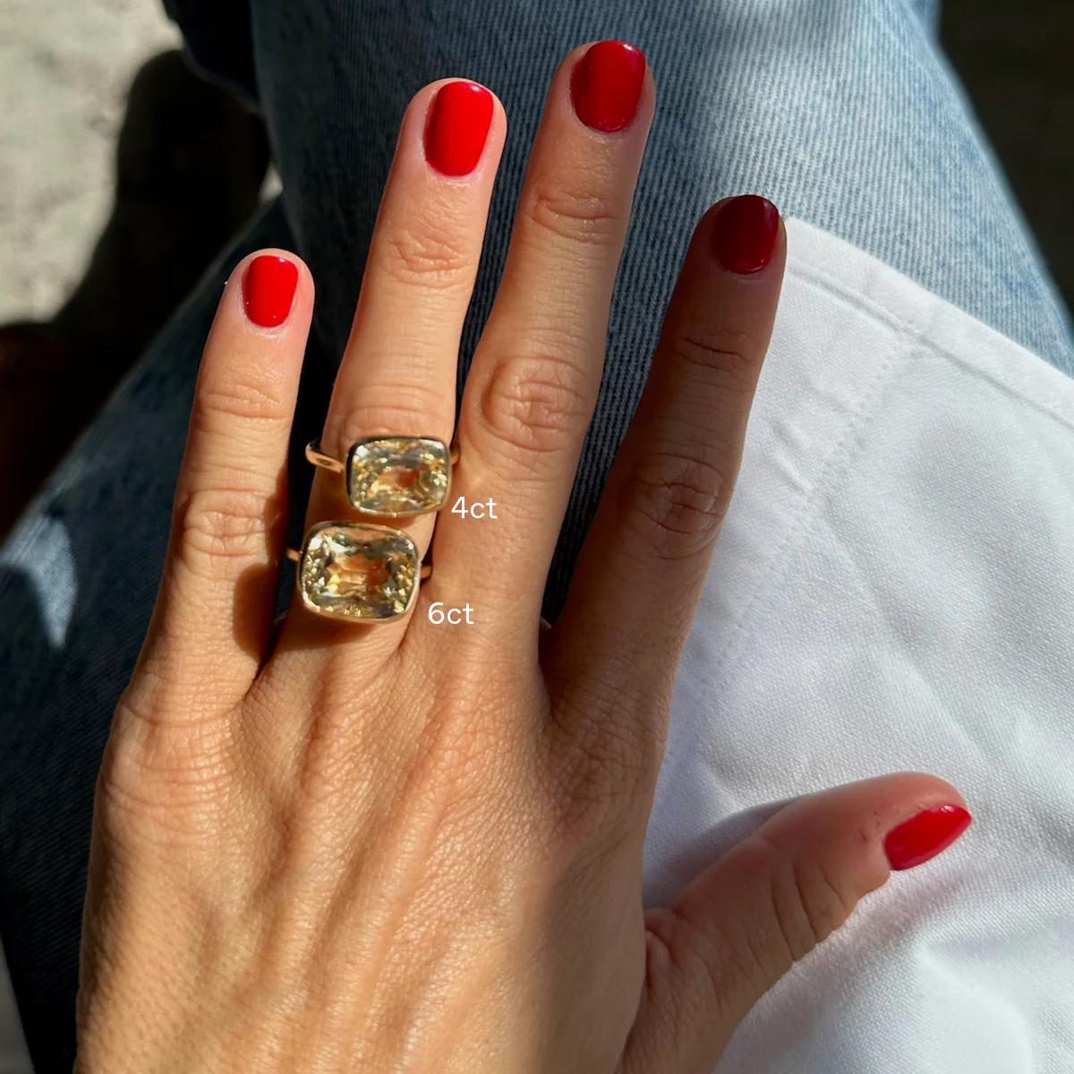 4ct Citrine Georgia Birthstone Ring - Image 3