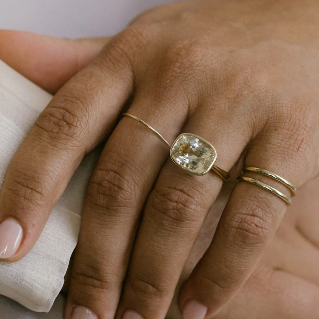 6ct Citrine Georgia Birthstone Ring - Image 2