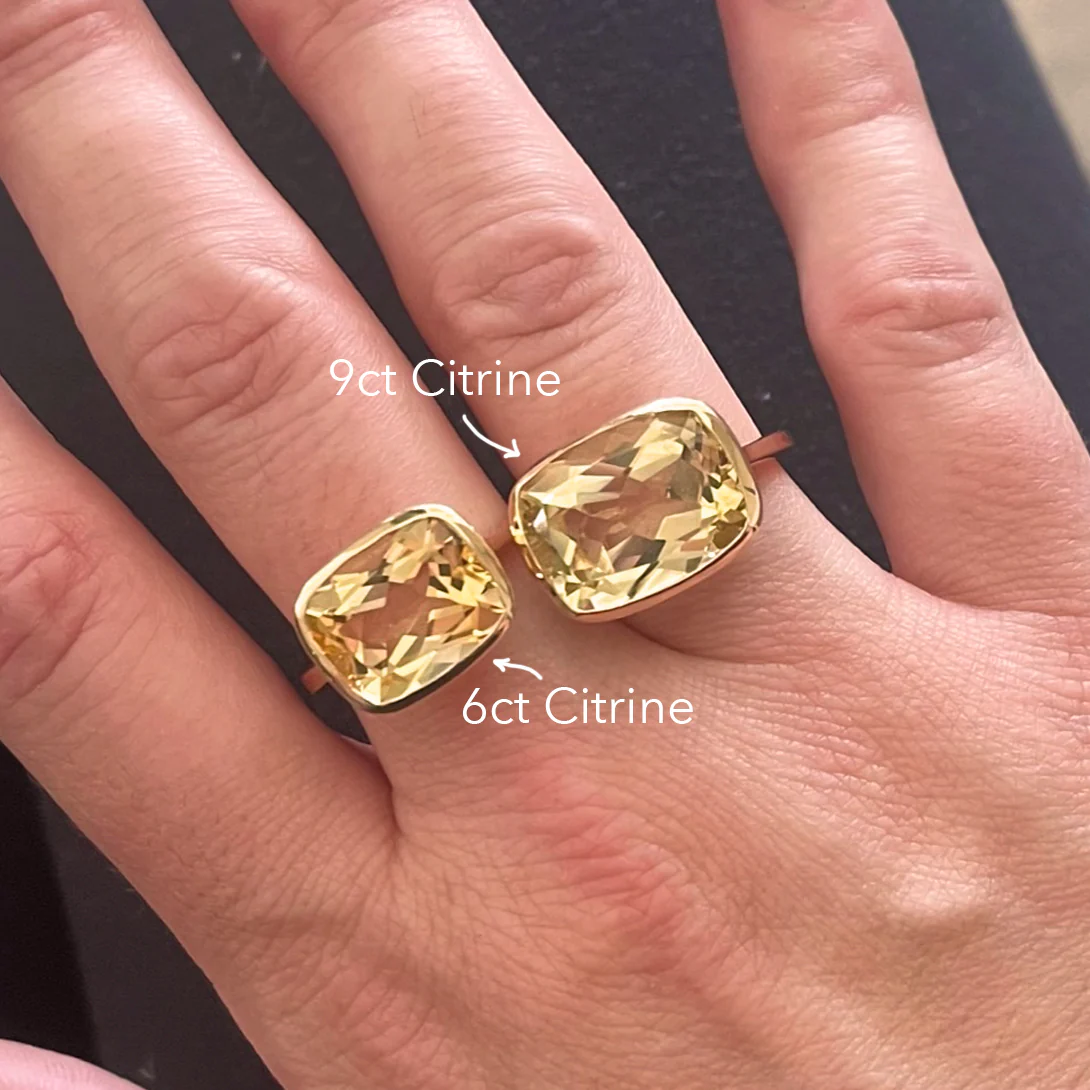 6ct Citrine Georgia Birthstone Ring - Image 4