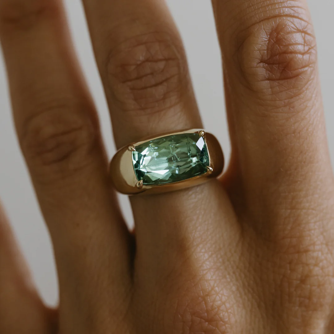 8.30ct Mint Tourmaline Cloud Ring - Image 4