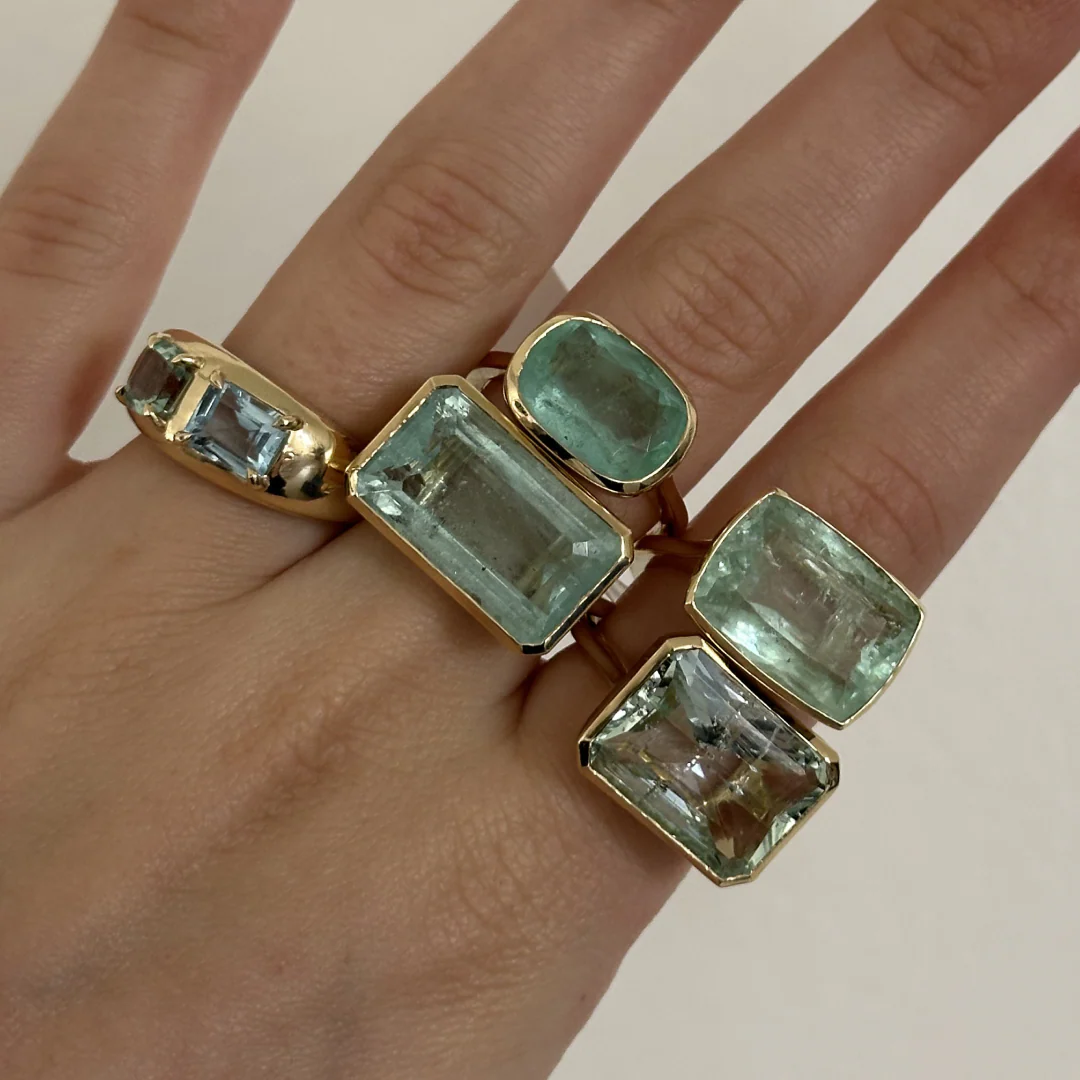 9.50ct Seafoam Beryl Bezel Ring - Image 4