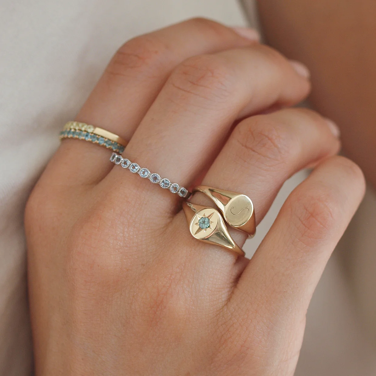 Alexandrite North Star Signet Ring - Image 2
