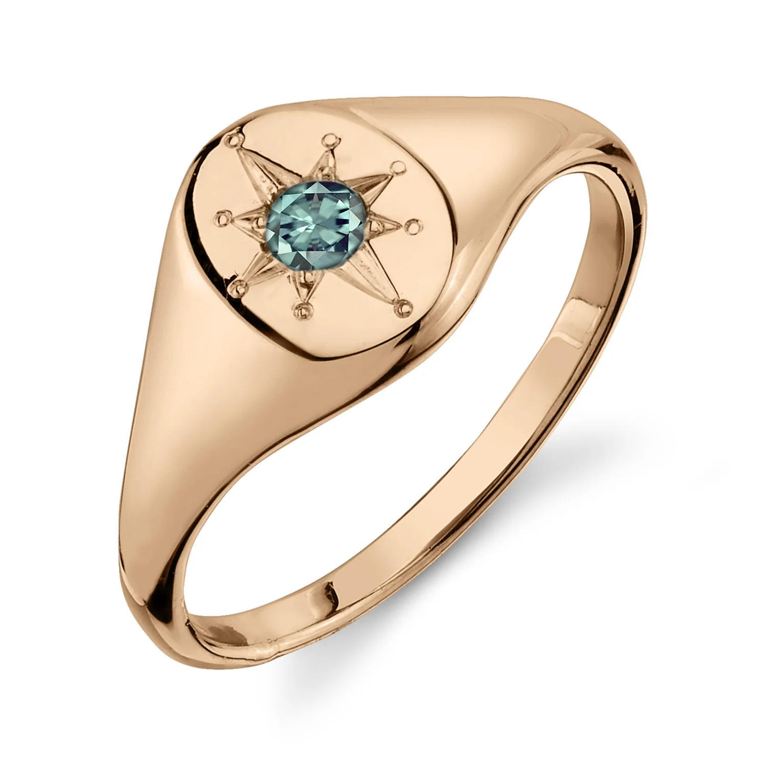 Alexandrite North Star Signet Ring - Image 4
