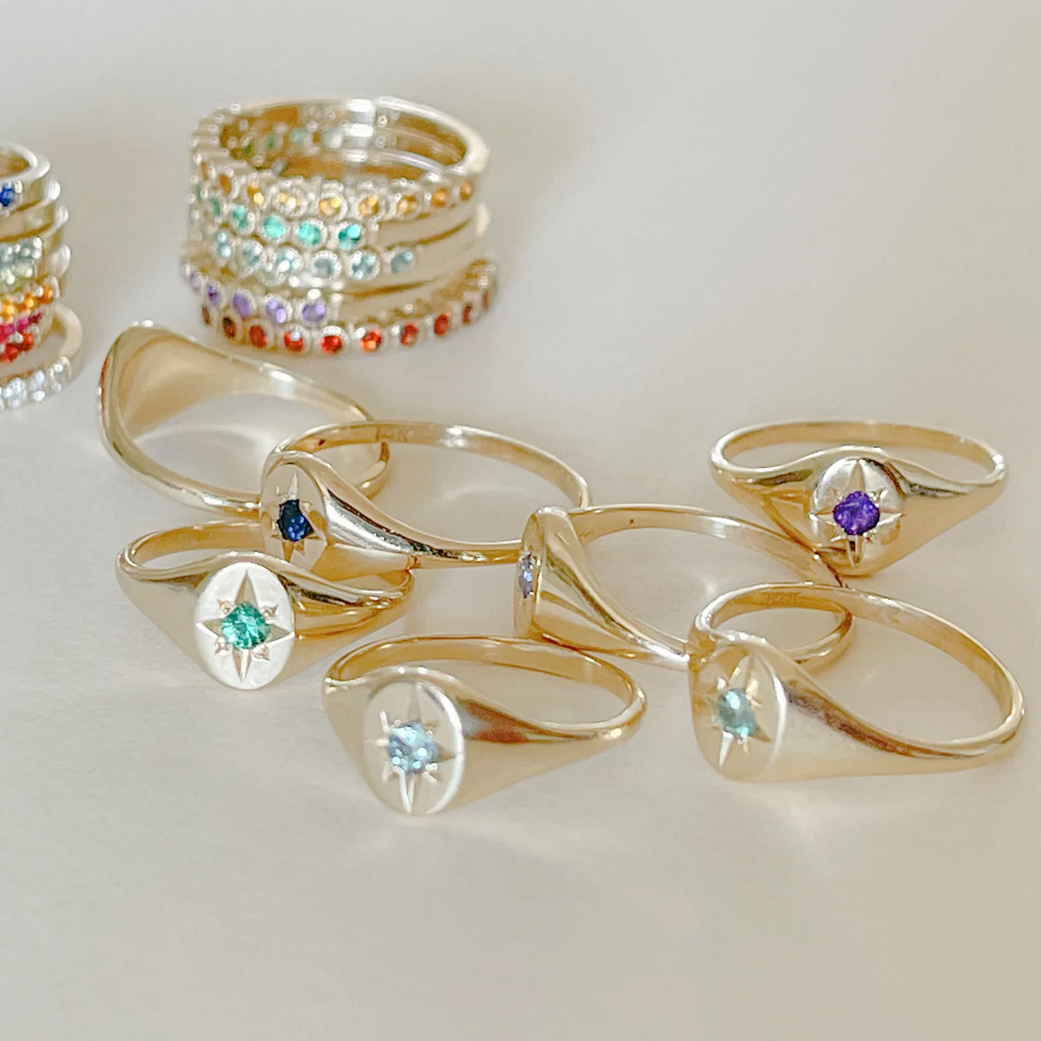 Amethyst North Star Signet Ring - Image 5