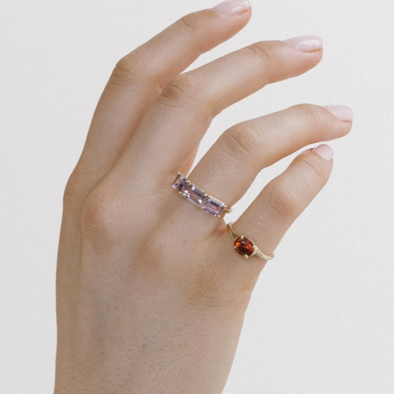Amethyst Rosa Birthstone Ring - Image 7