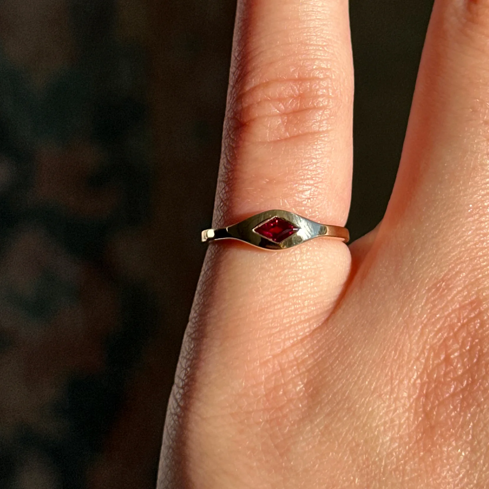 Anthill Garnet Signet Ring - Image 5