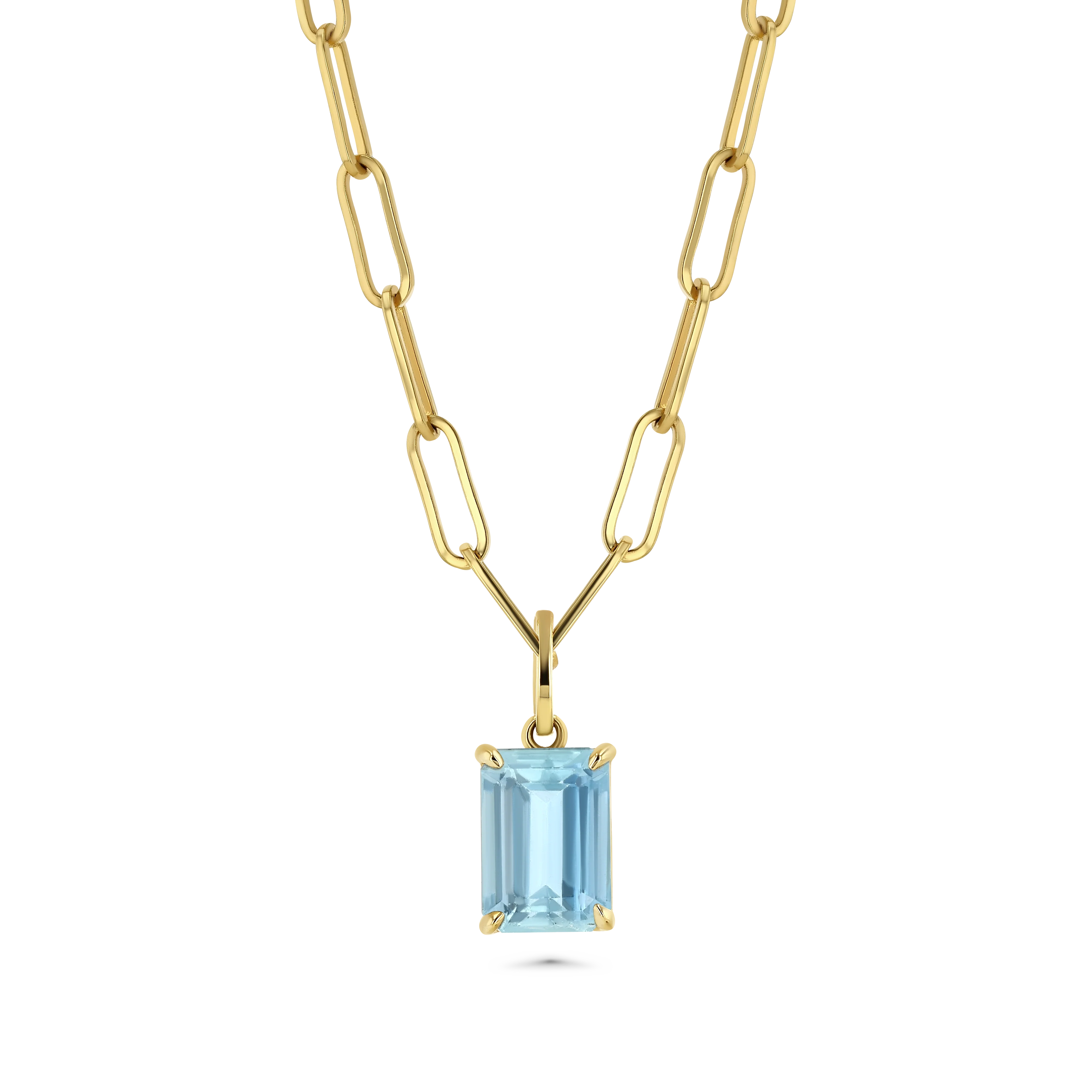 Aquamarine Baguette Charm