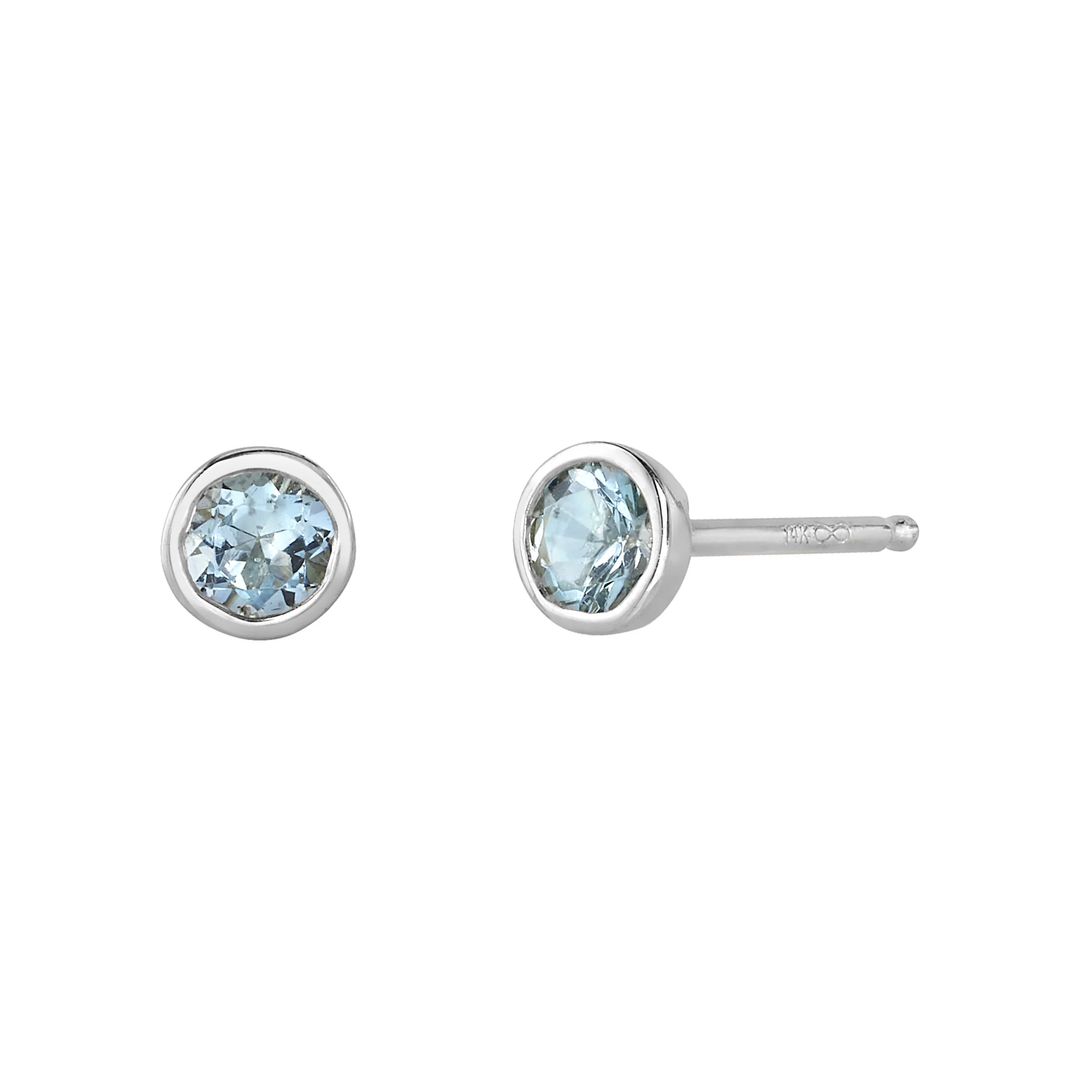 Aquamarine Birthstone Earrings - Image 3
