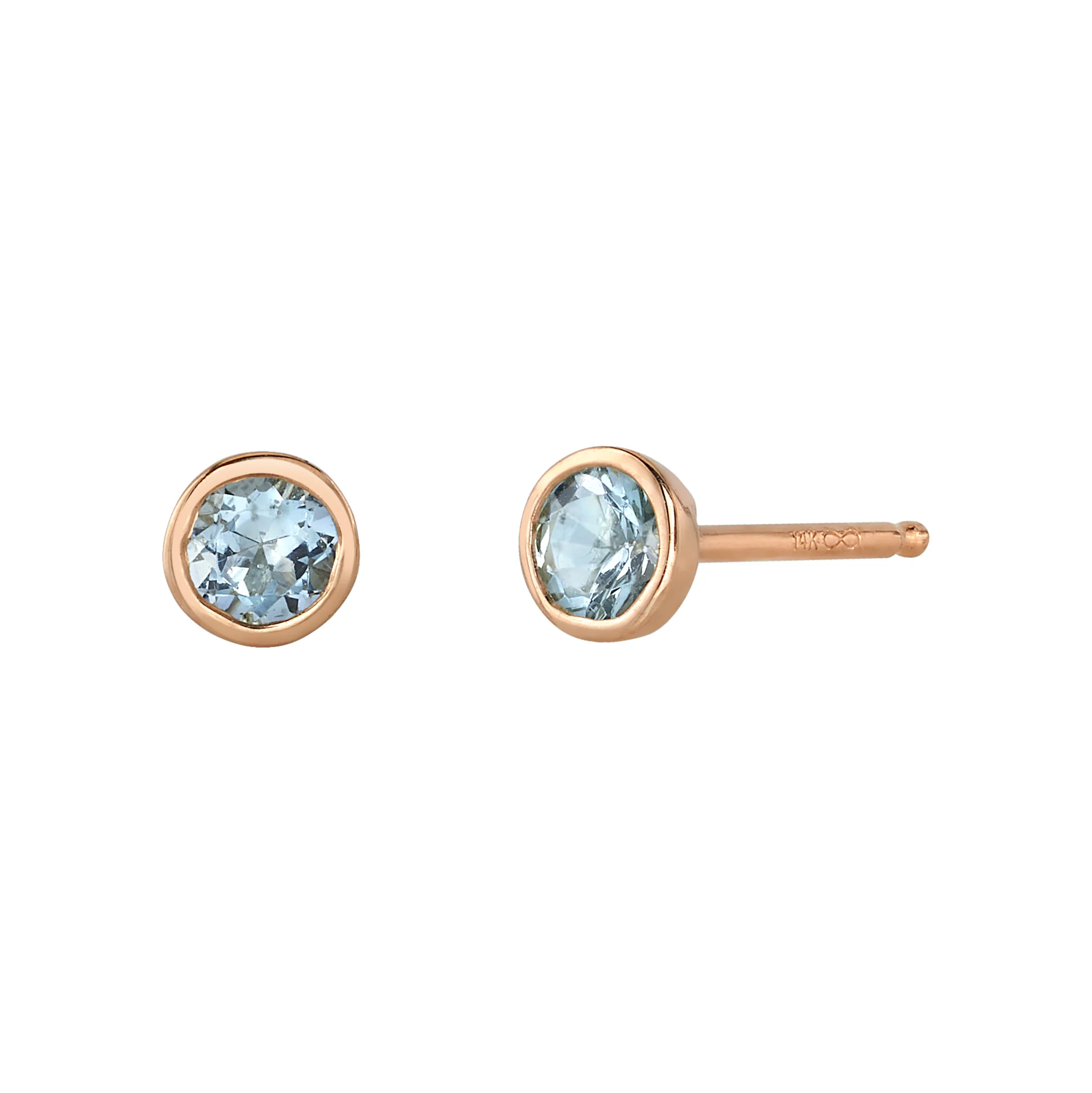 Aquamarine Birthstone Earrings - Image 4