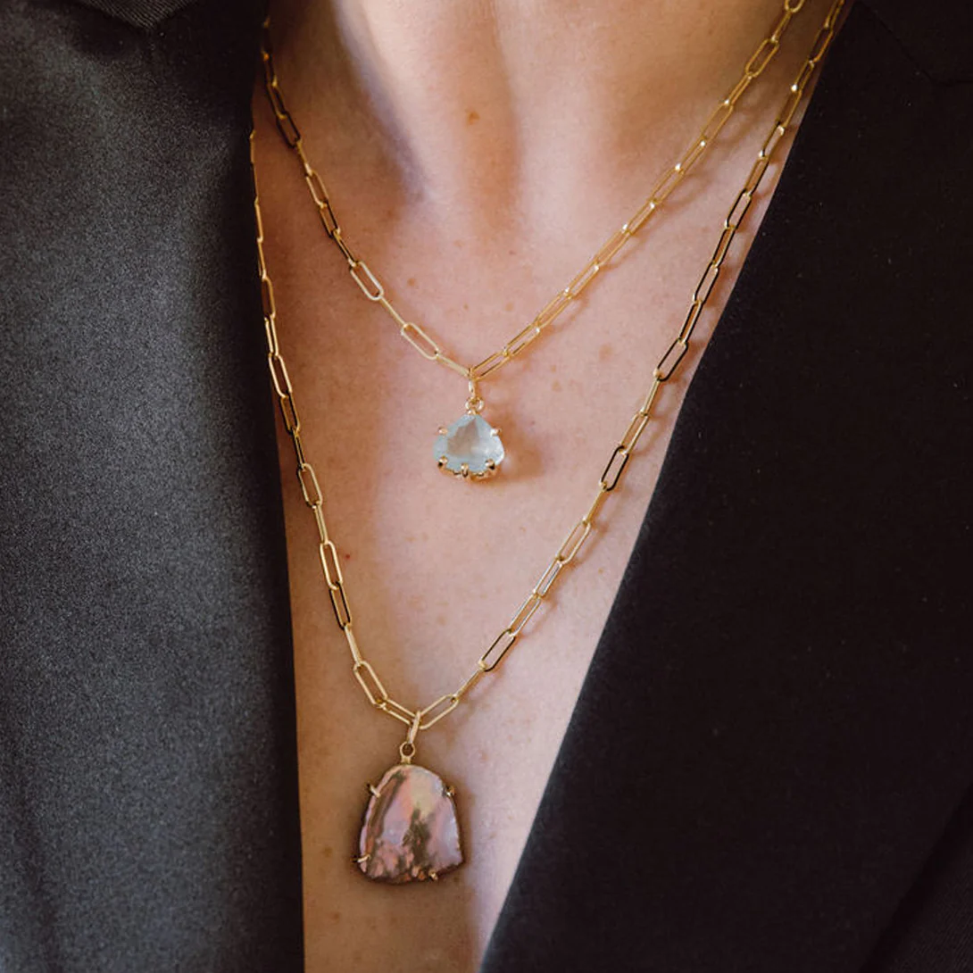 Aquamarine Pear Shaped Charm - Image 2