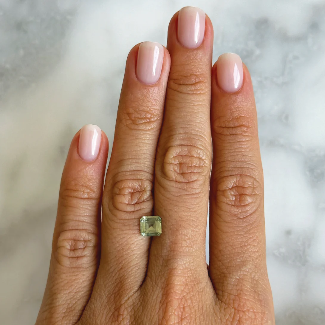 BESPOKE 1.07CT MONTANA LIGHT GREEN SAPPHIRE - Image 3