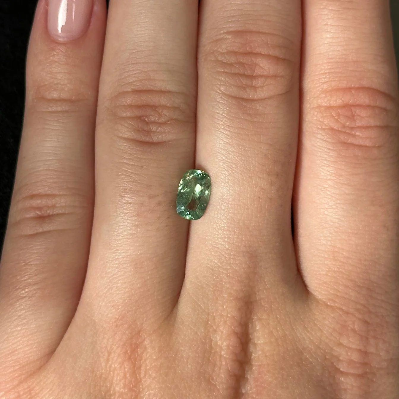Bespoke 1.09ct Demantoid Garnet Cushion Cut - Image 2