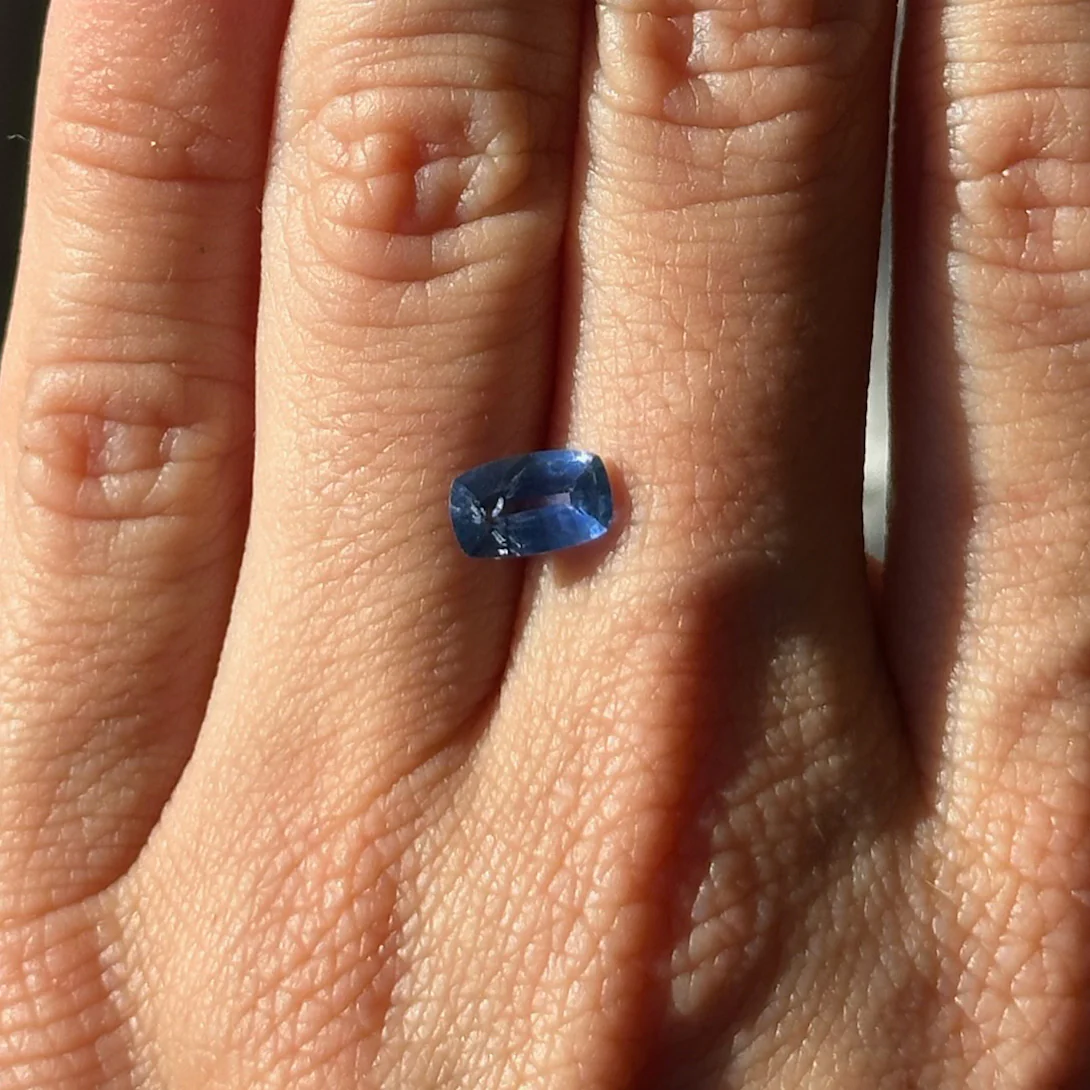 Bespoke 1.11ct Sri Lankan Sapphire Cushion Cut - Image 4