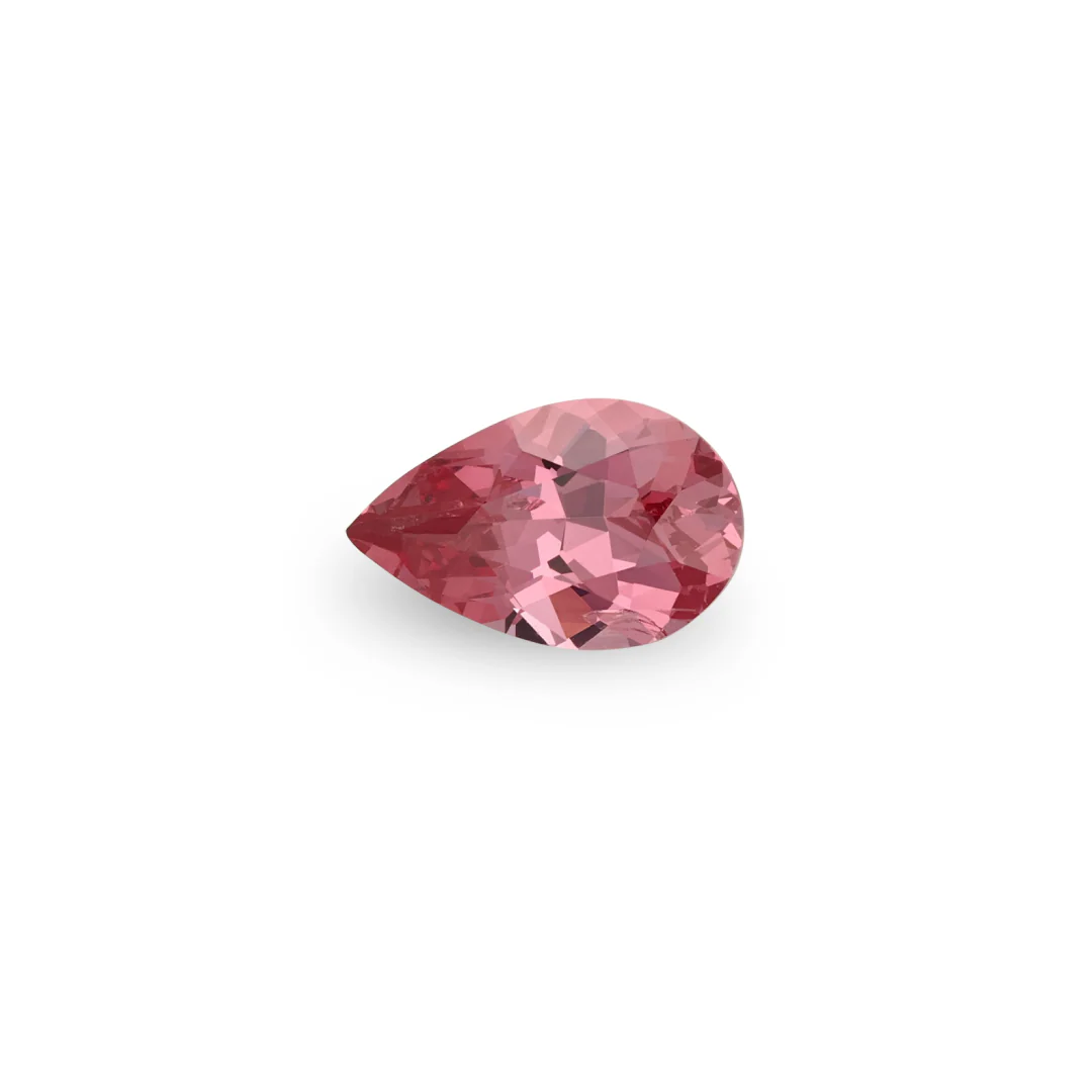 Bespoke 1.38ct Dark Pink Spinel Pear Cut