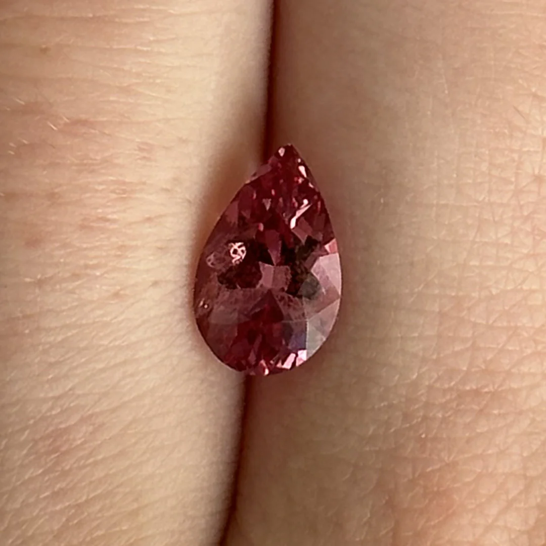 Bespoke 1.38ct Dark Pink Spinel Pear Cut - Image 2