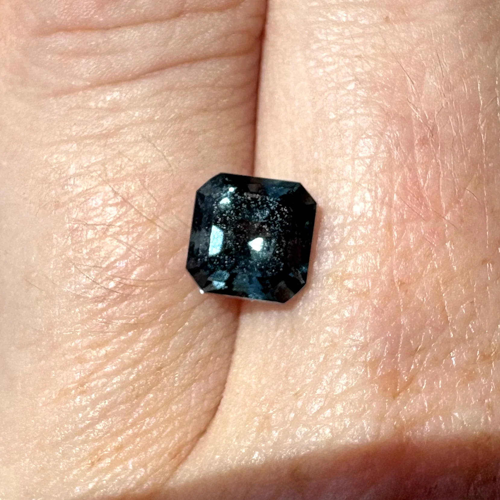 Bespoke 1.54ct Denim Asscher Cut Spinel - Image 3