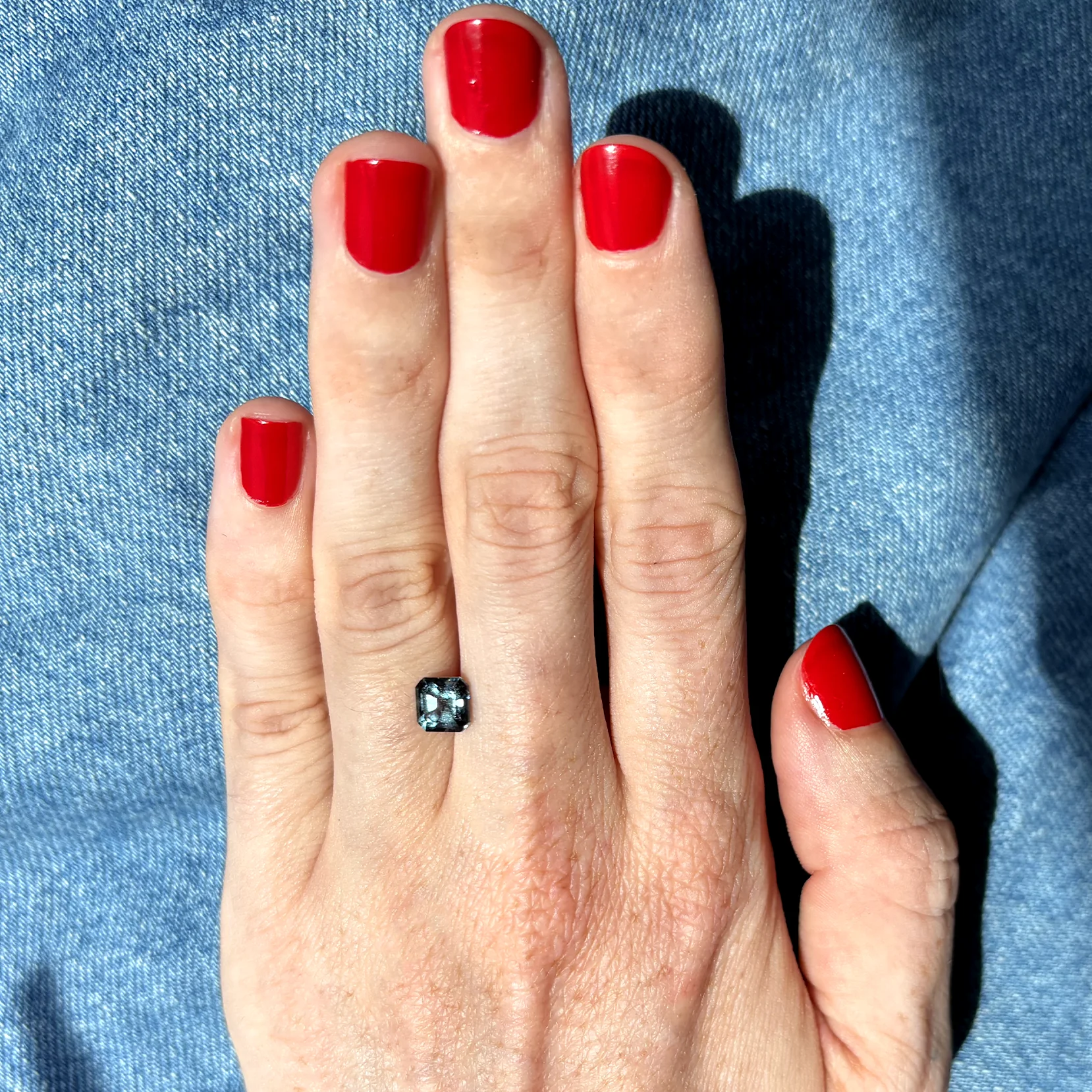 Bespoke 1.54ct Denim Asscher Cut Spinel - Image 4