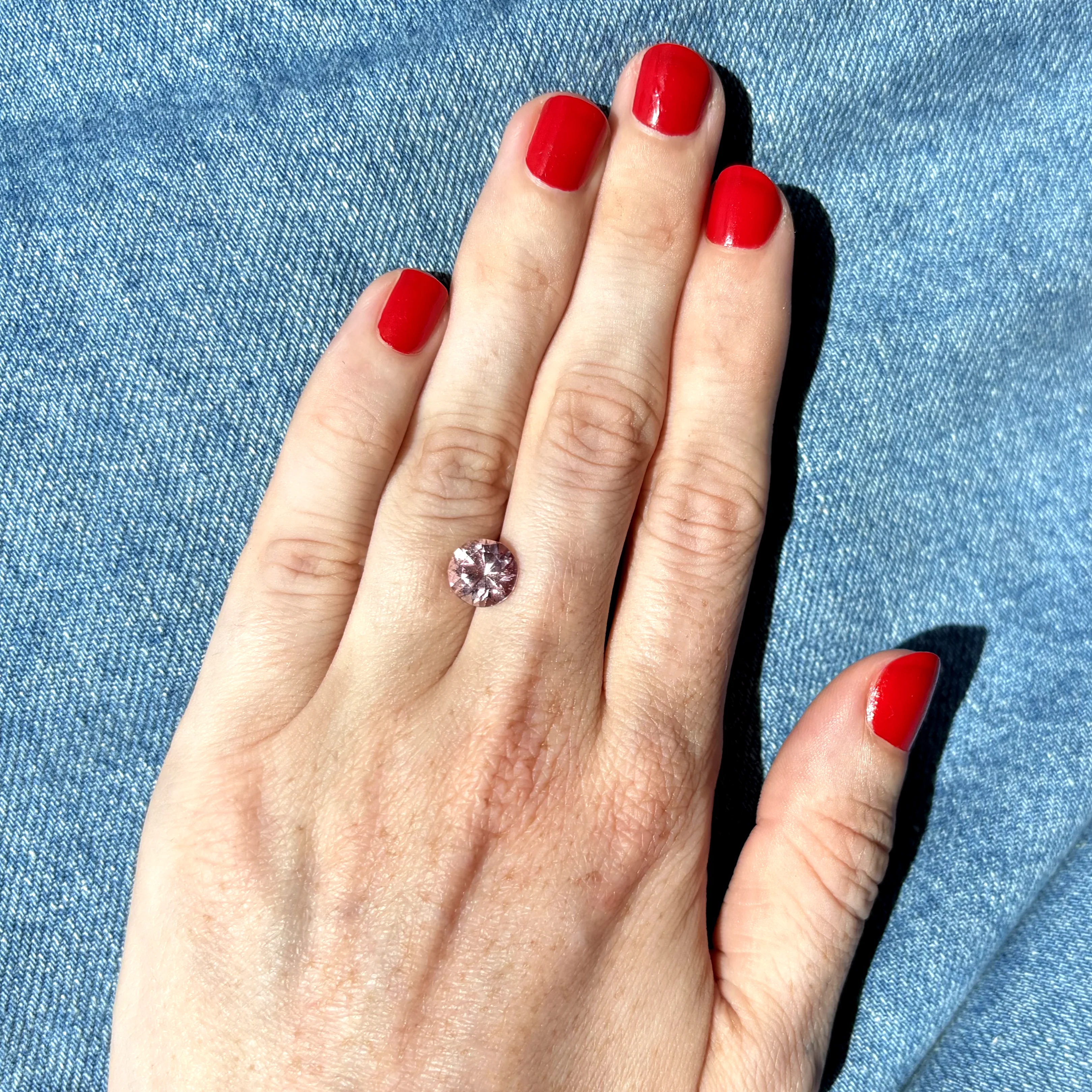 Bespoke 2.56ct Round Light Pink Tourmaline - Image 2