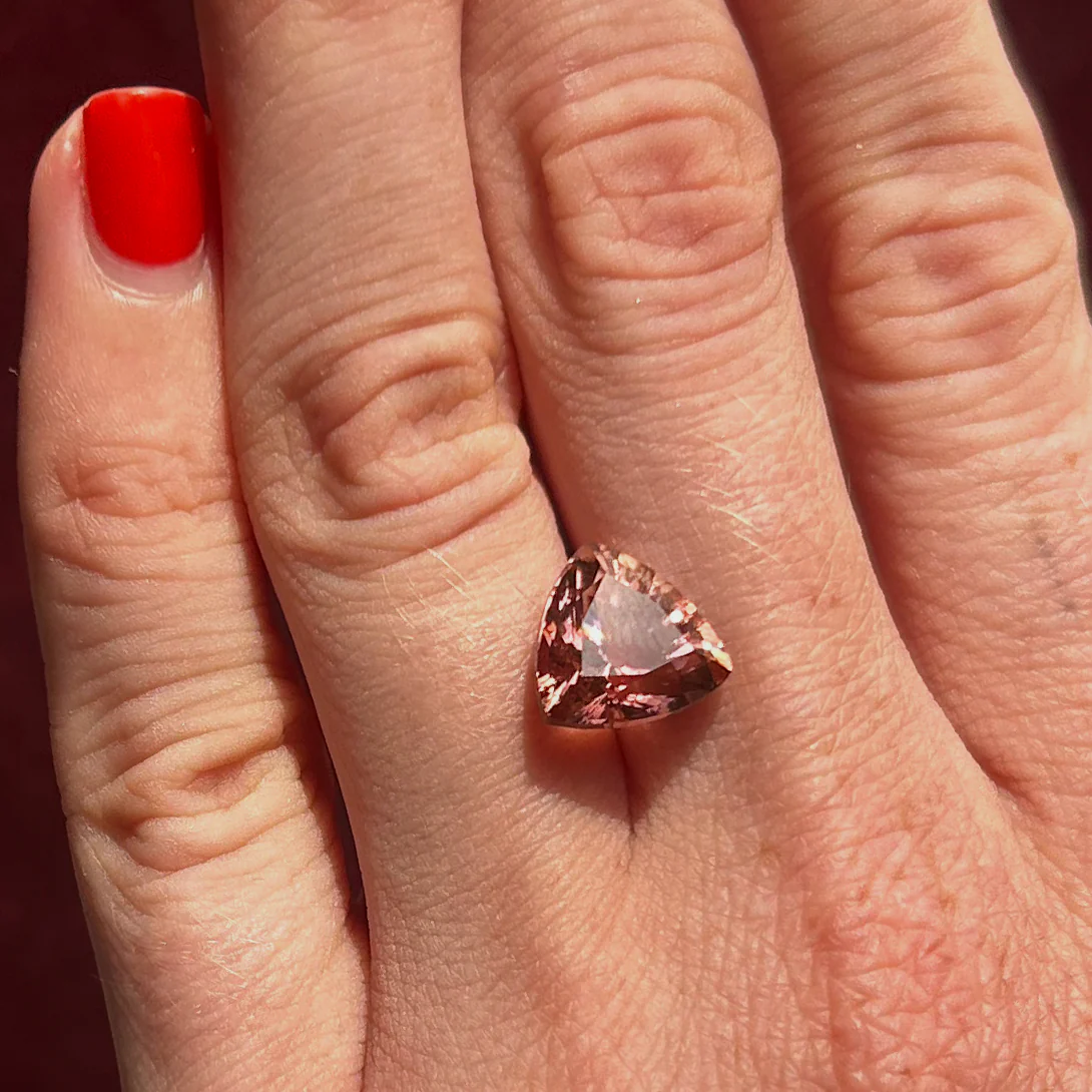 Bespoke 4.50ct Pink Tourmaline Trilliant Cut - Image 2