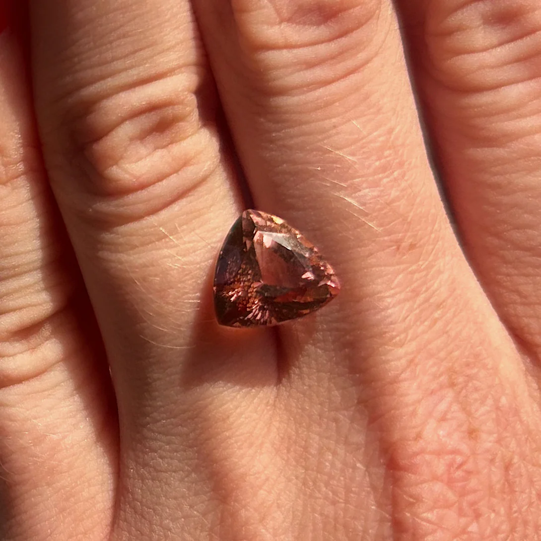 Bespoke 4.50ct Pink Tourmaline Trilliant Cut - Image 3