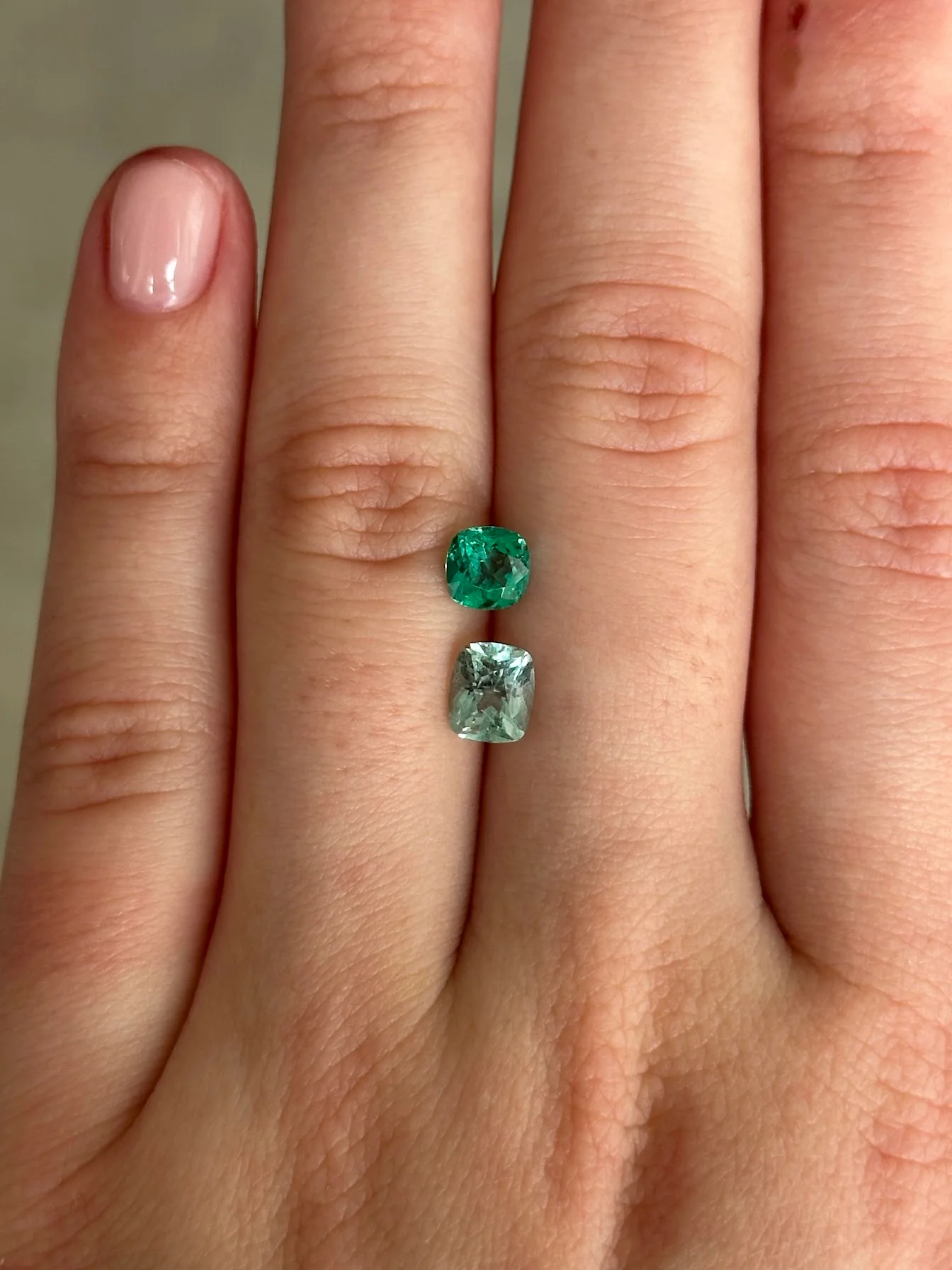 Bespoke Toi et Moi Muzo Emerald & Beryl - Image 3