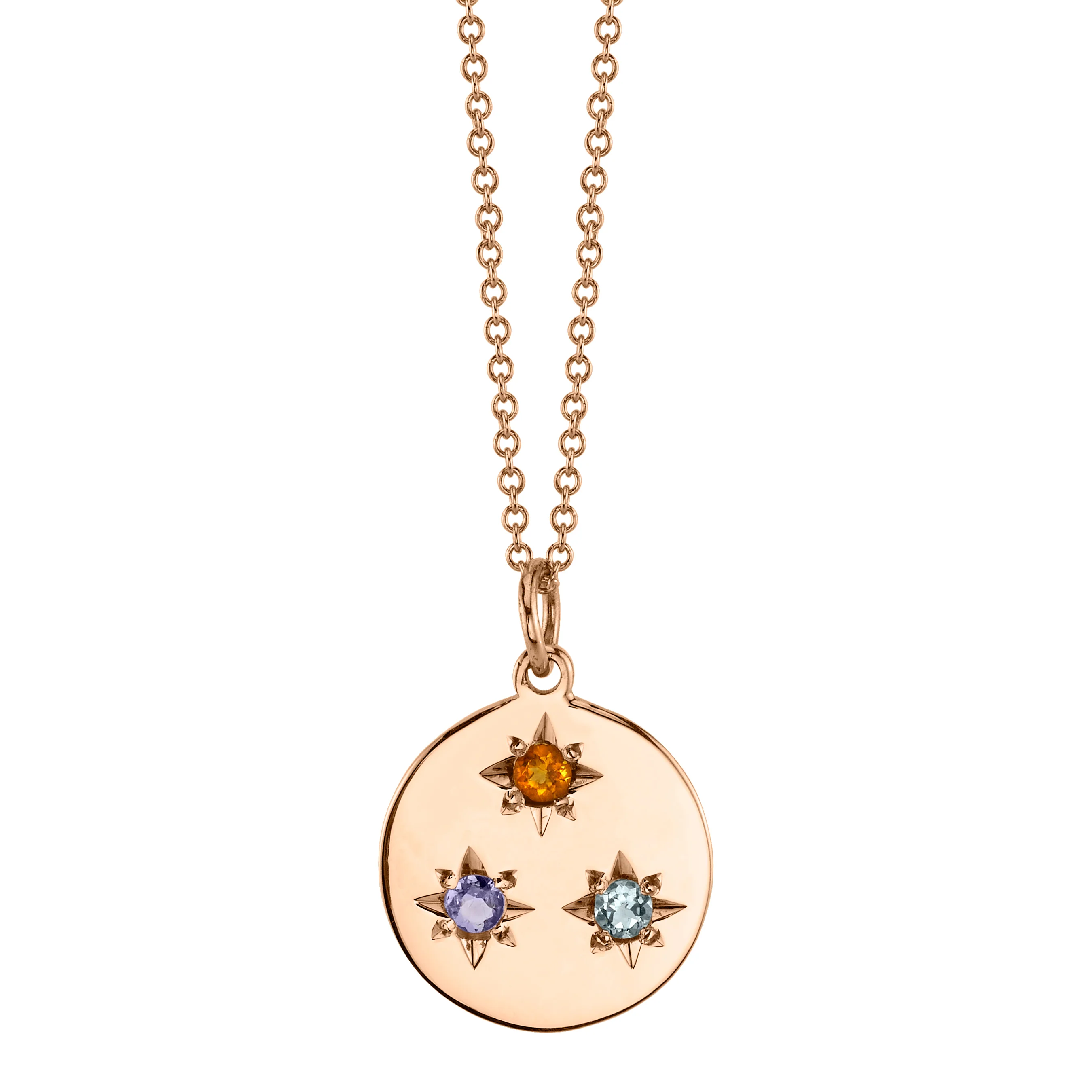 Birthstone Compass Charm 3 Stones - Image 8