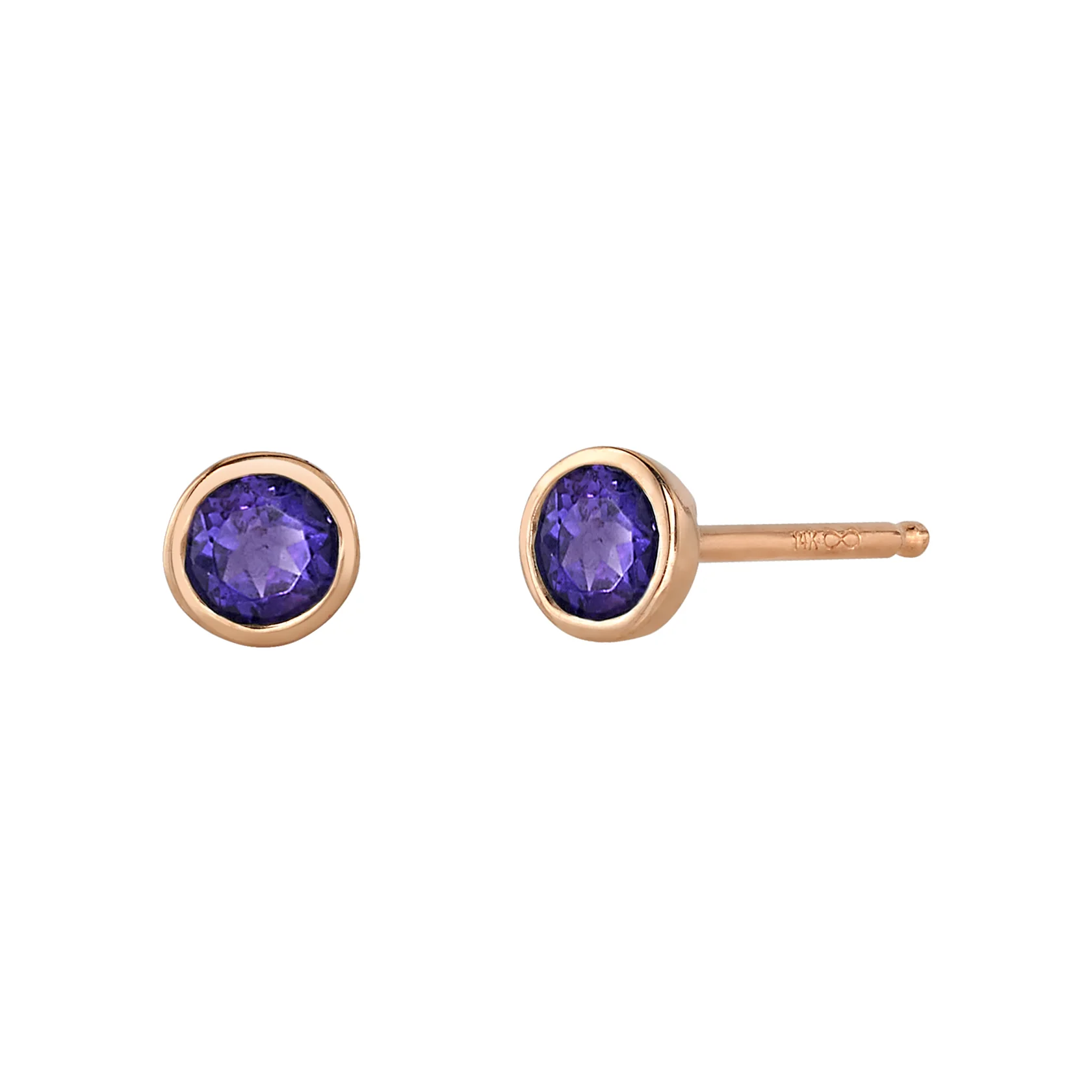 Amethyst Birthstone Earrings - Image 4