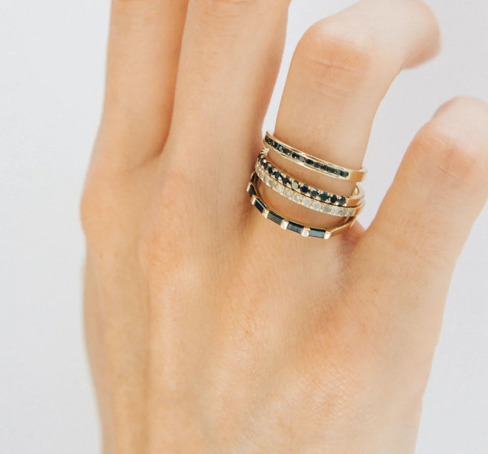 Black Diamond Pavé Ring - Image 5